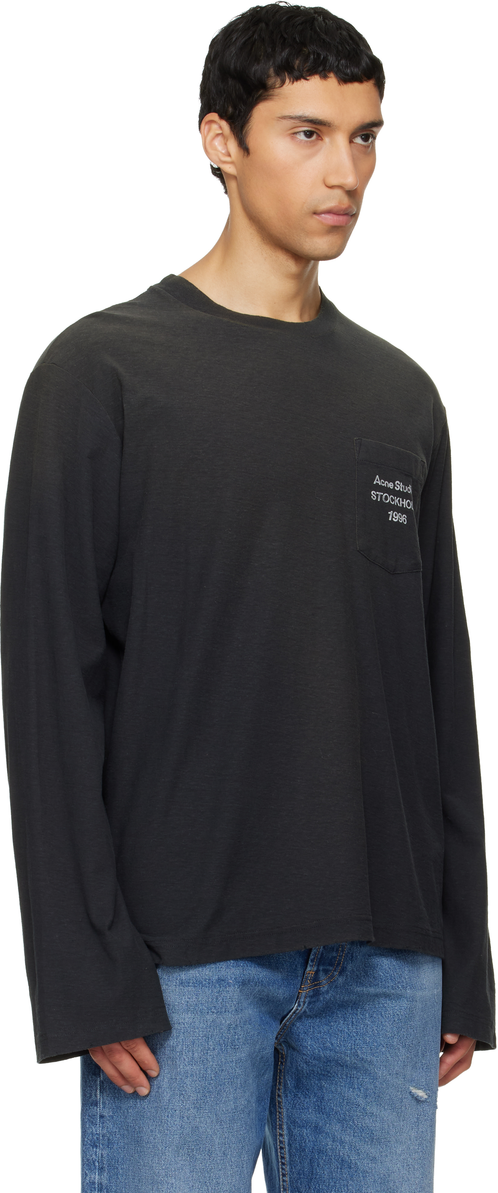 Acne Studios - T-shirt noir à logo