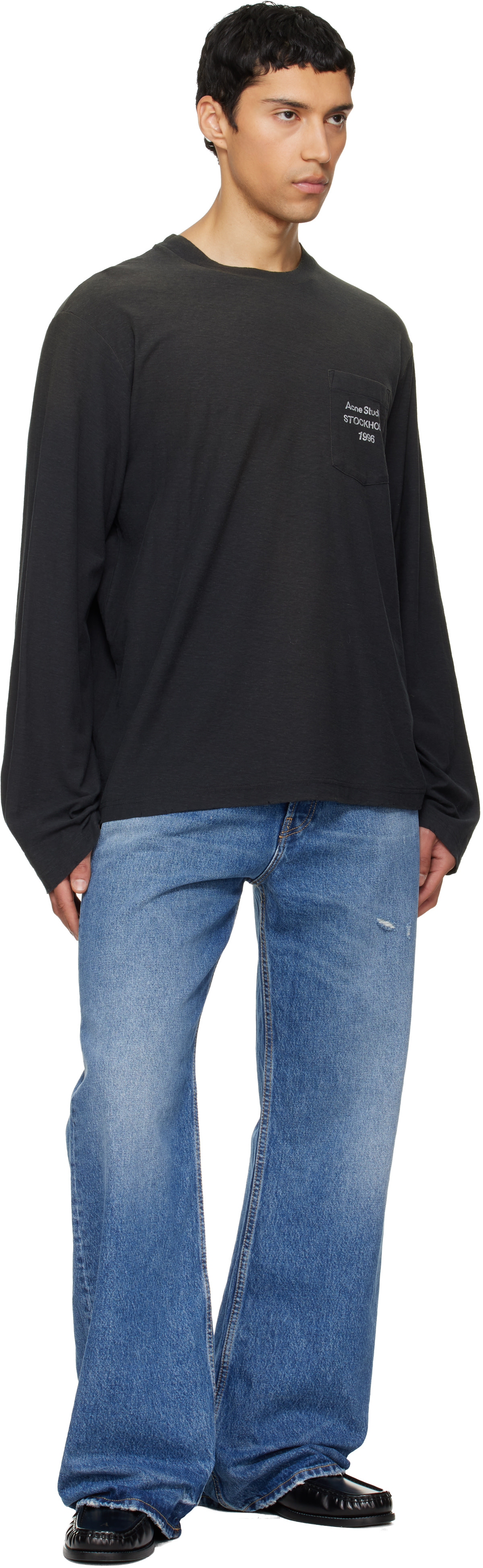 Acne Studios - T-shirt noir à logo