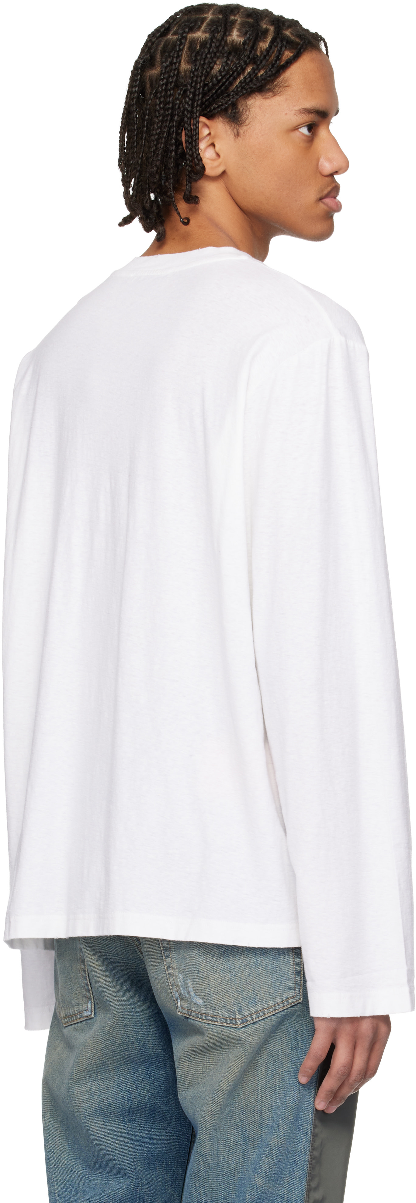 Acne Studios - T-shirt blanc à logo