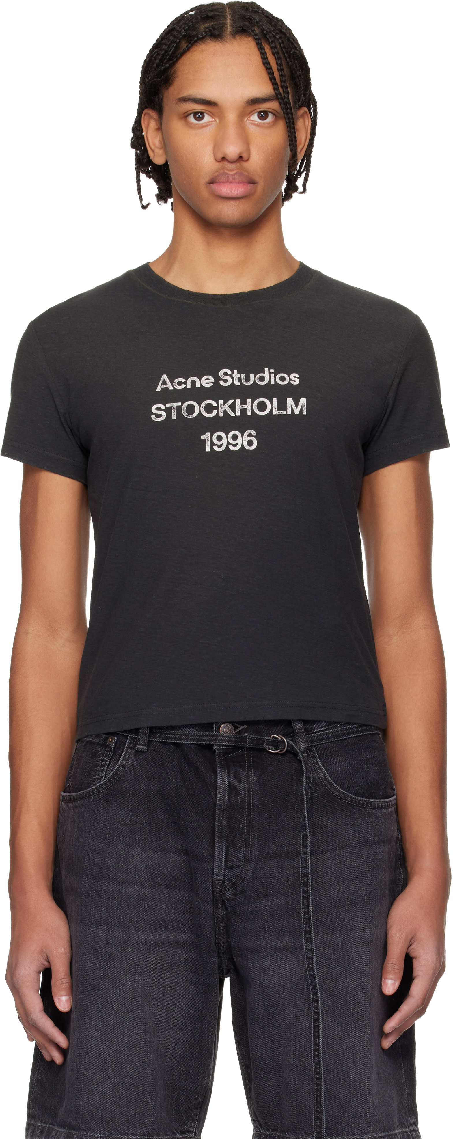Acne Studios - T-shirt noir à logo