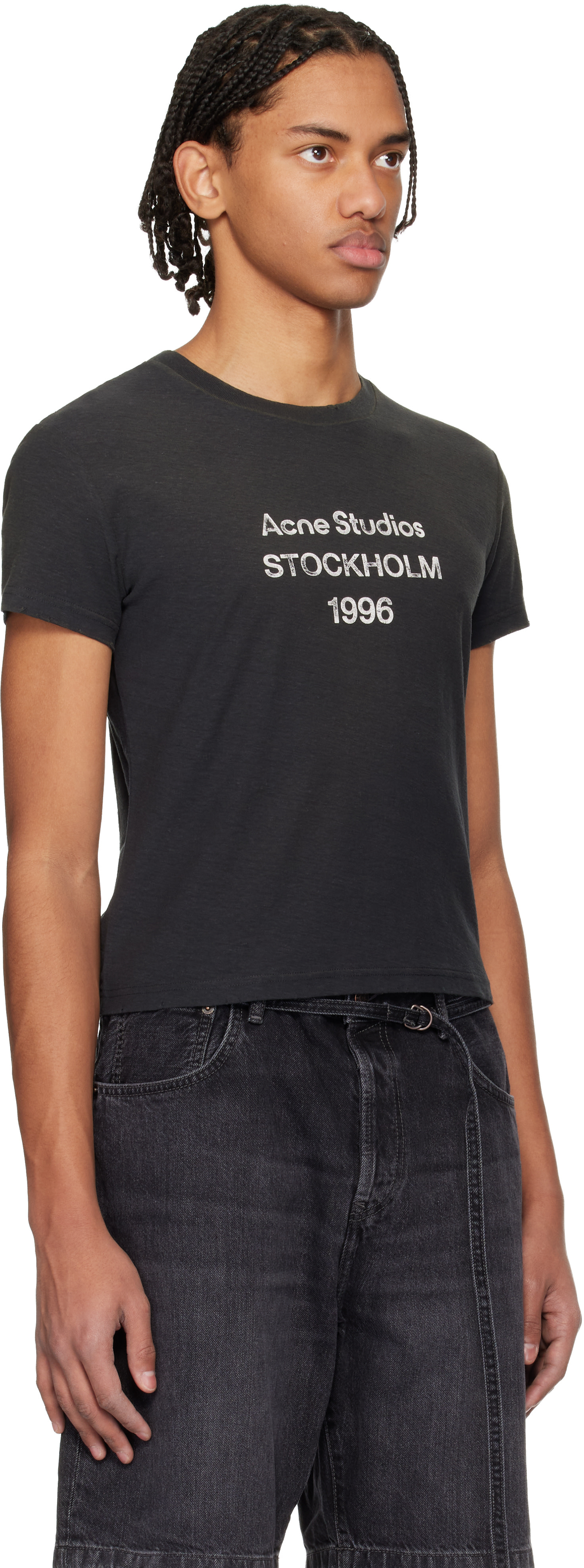 Acne Studios - T-shirt noir à logo