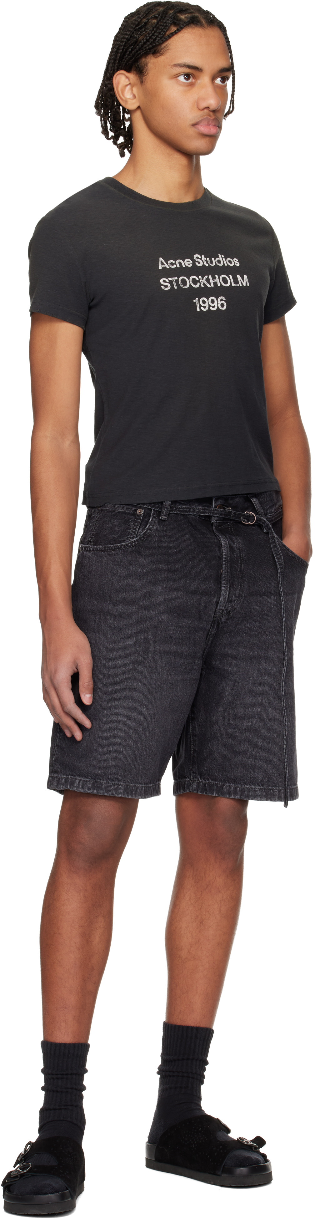 Acne Studios - T-shirt noir à logo