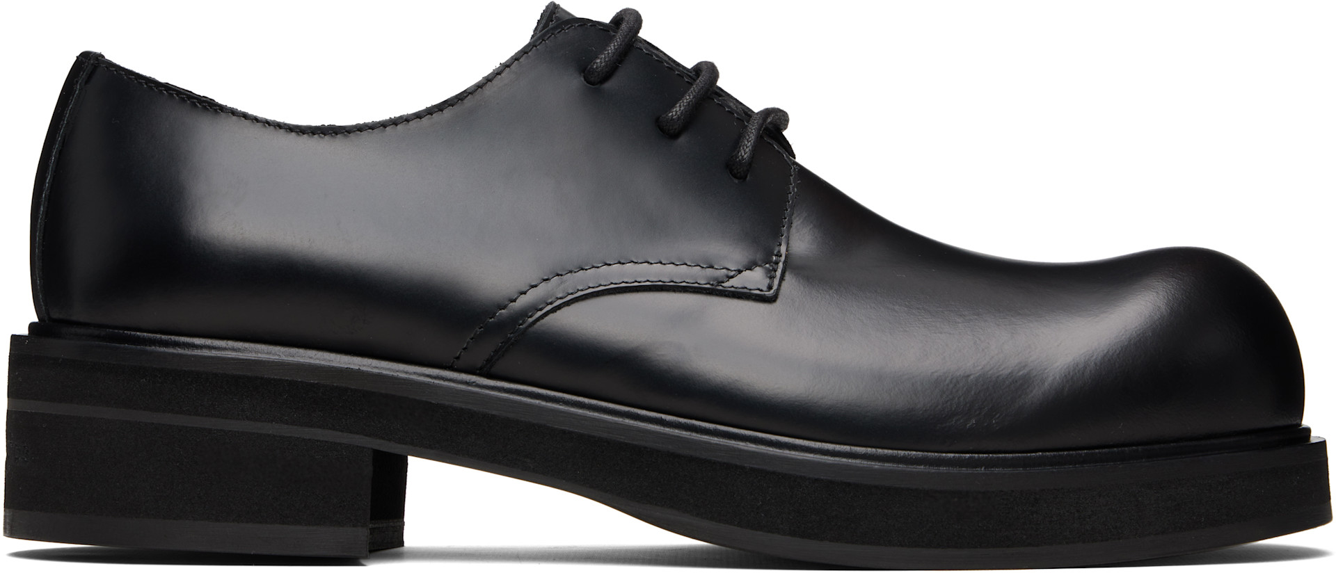 Acne Studios - Derbys noirs en cuir à laçage