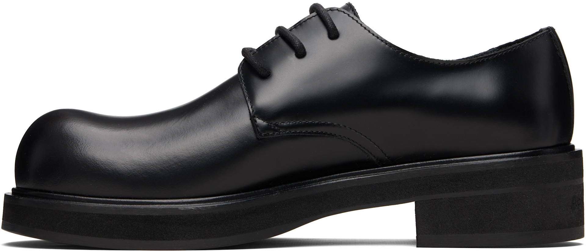 Acne Studios - Derbys noirs en cuir à laçage