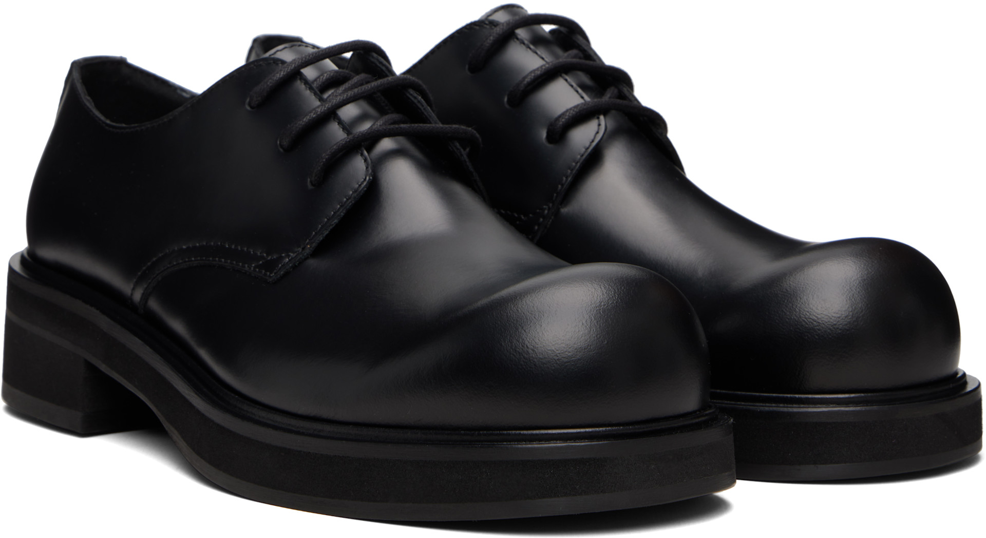 Acne Studios - Derbys noirs en cuir à laçage
