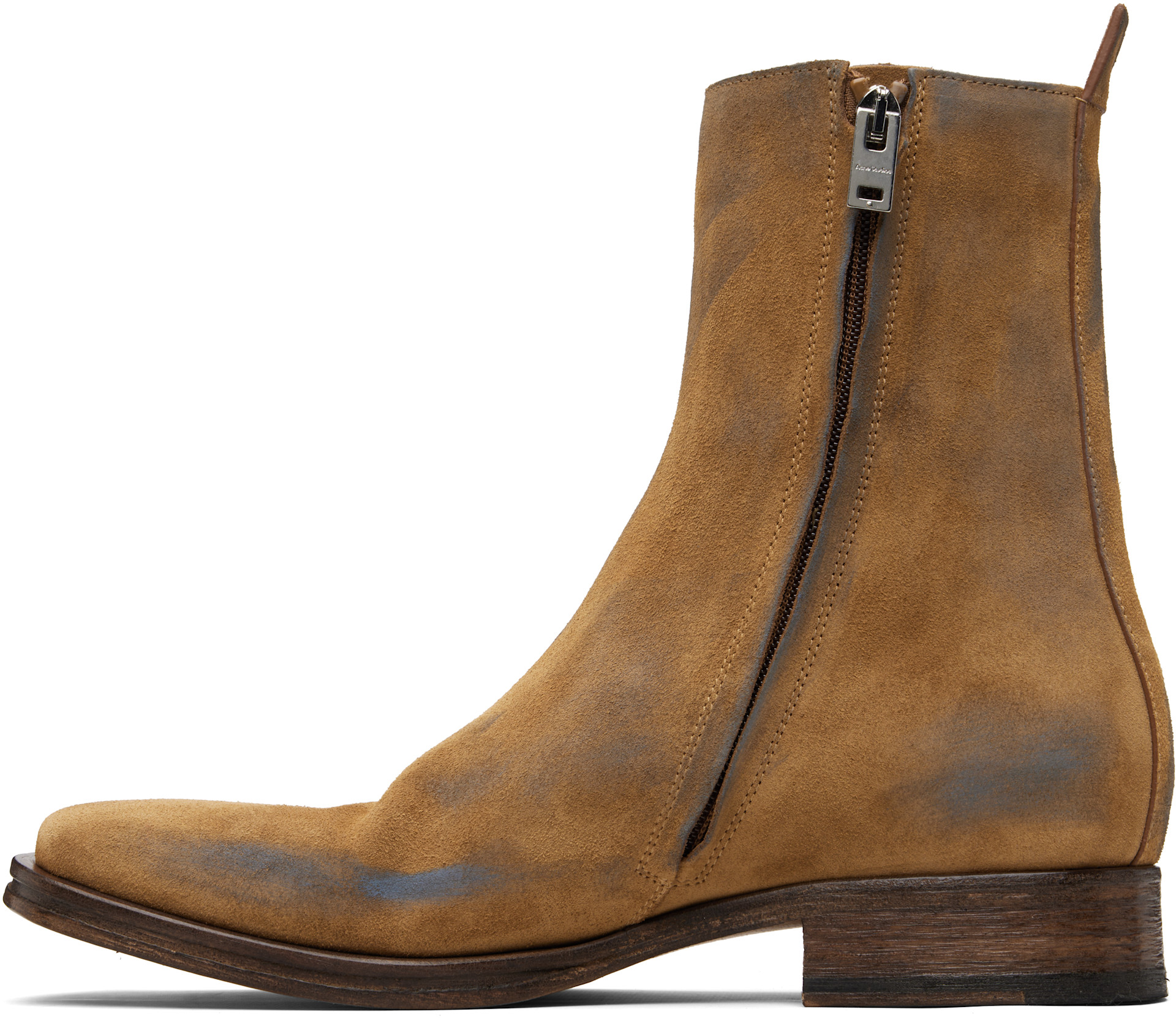 Acne Studios - Bottines brun clair en suède