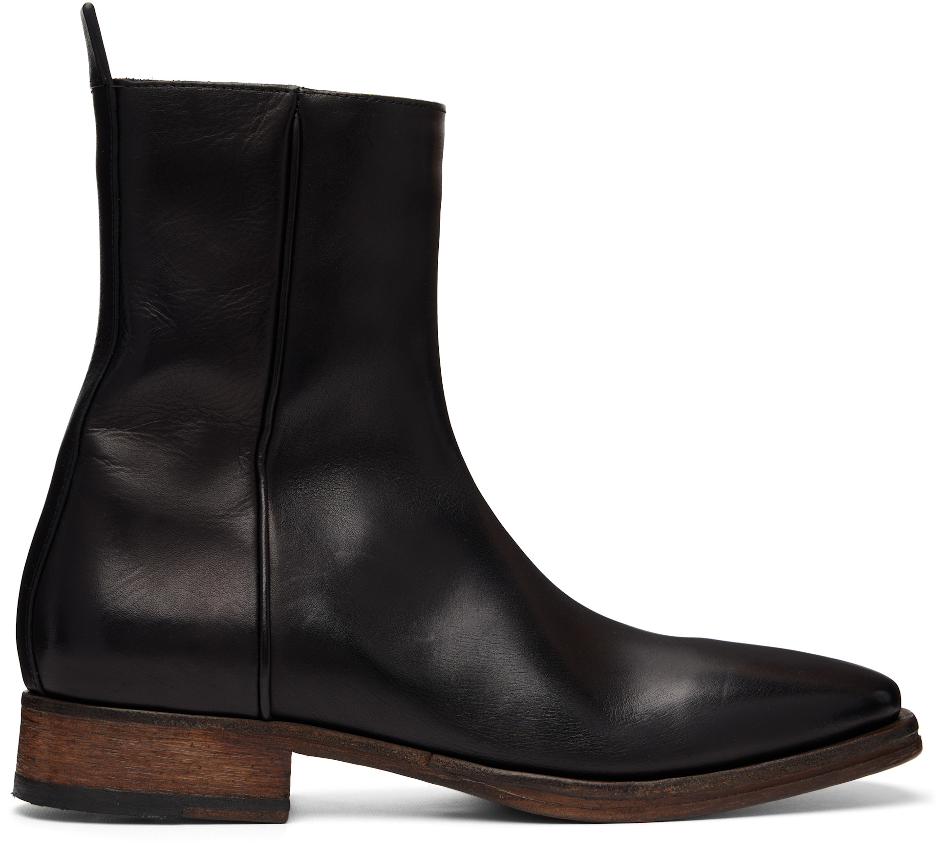 Acne Studios - Bottines noires en cuir
