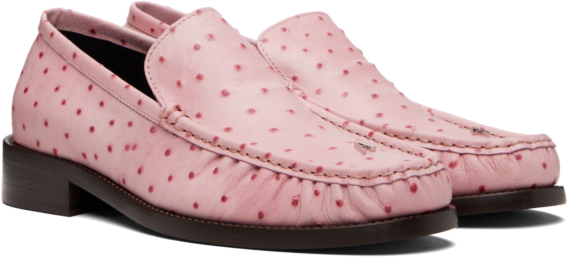 Acne Studios - Flâneurs roses en cuir