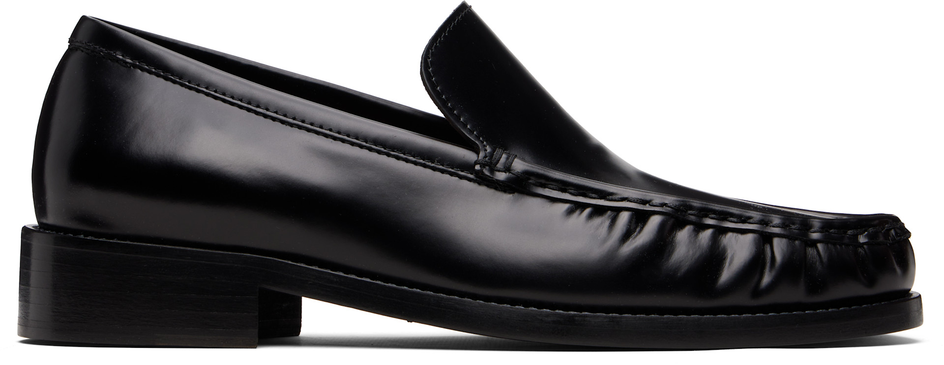 Acne Studios - ブラック レザー ローファー