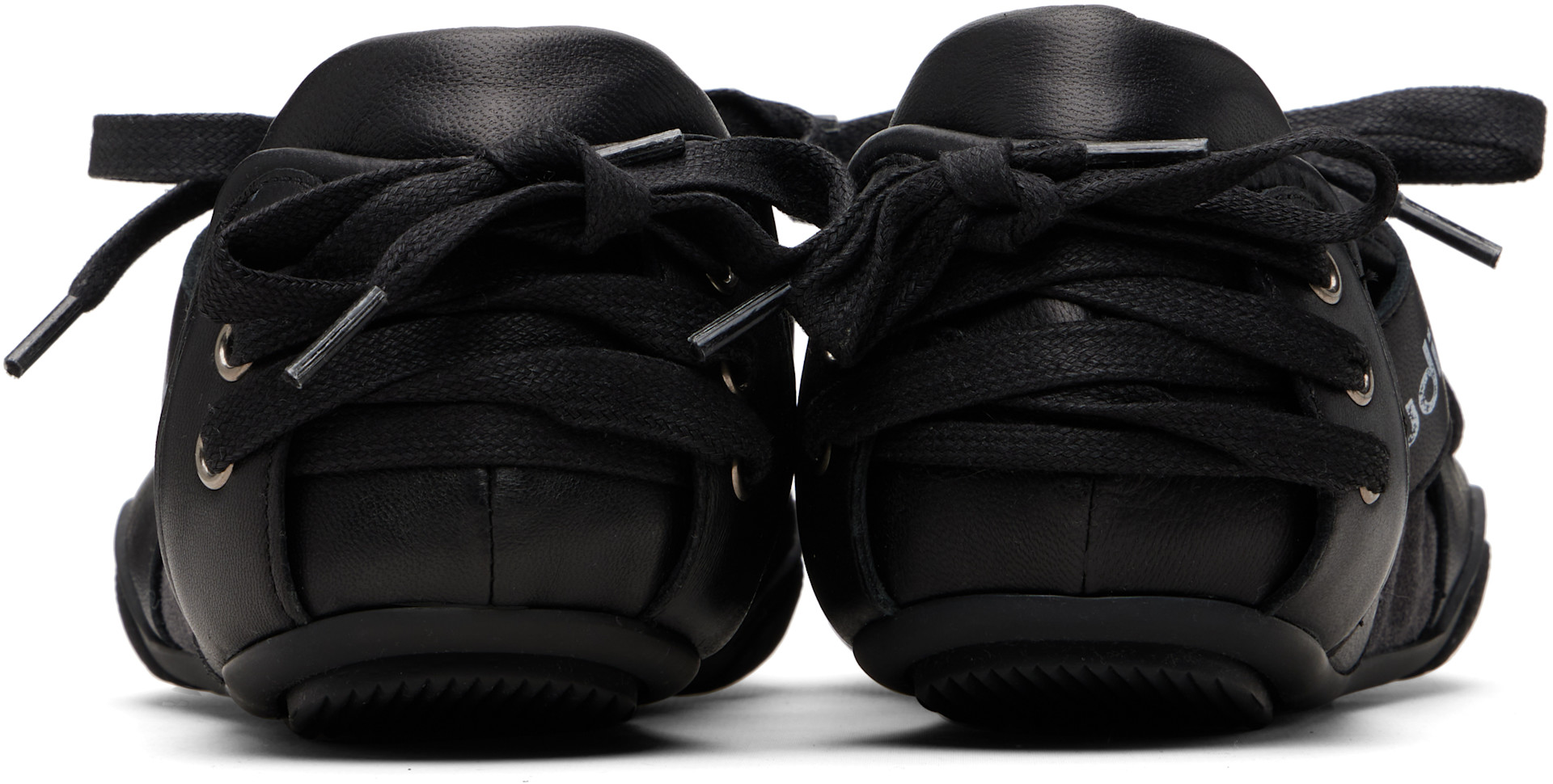 Acne Studios - Baskets noires en cuir à laçage