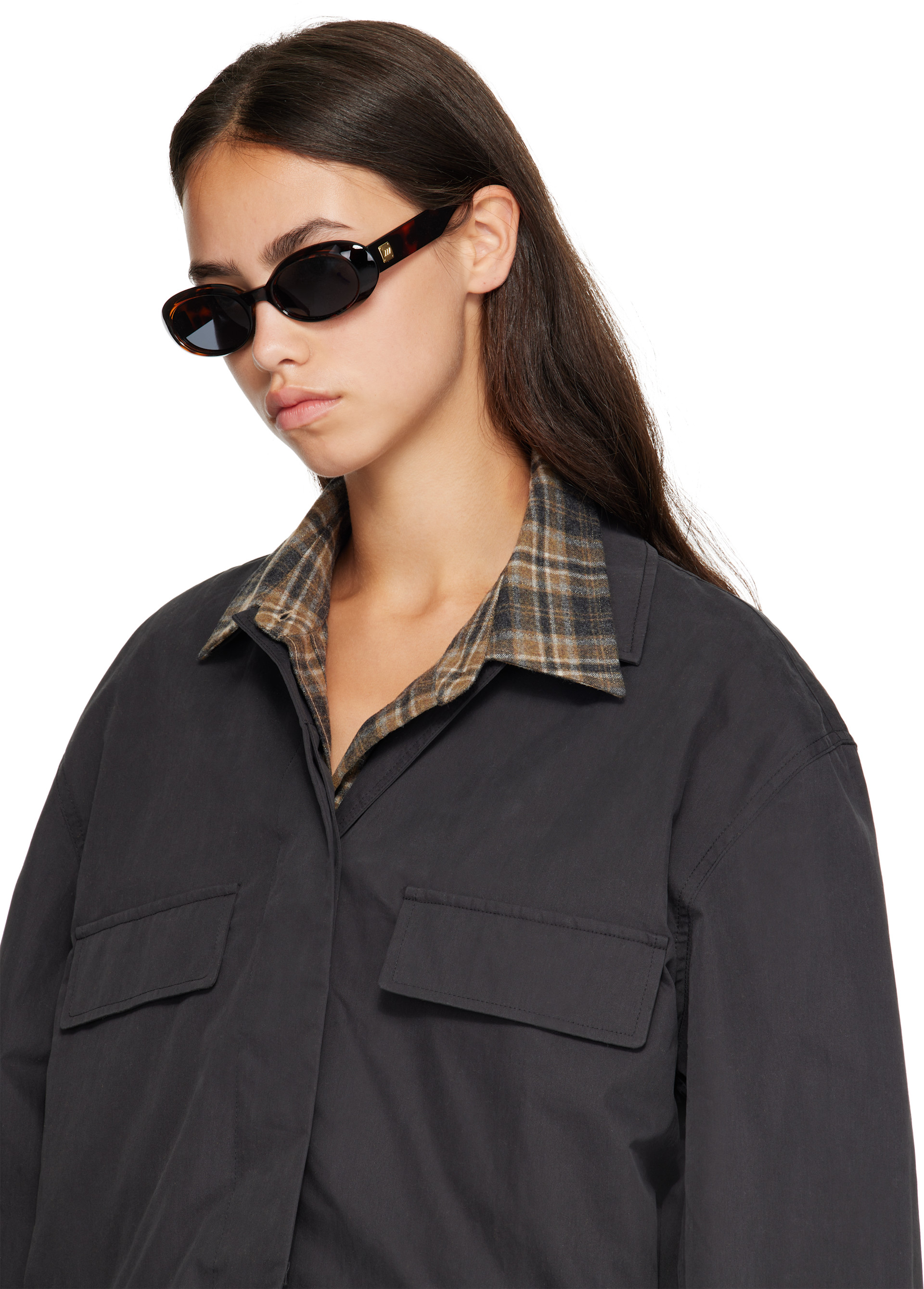 Le Specs - Brown 'Work It!' Sunglasses