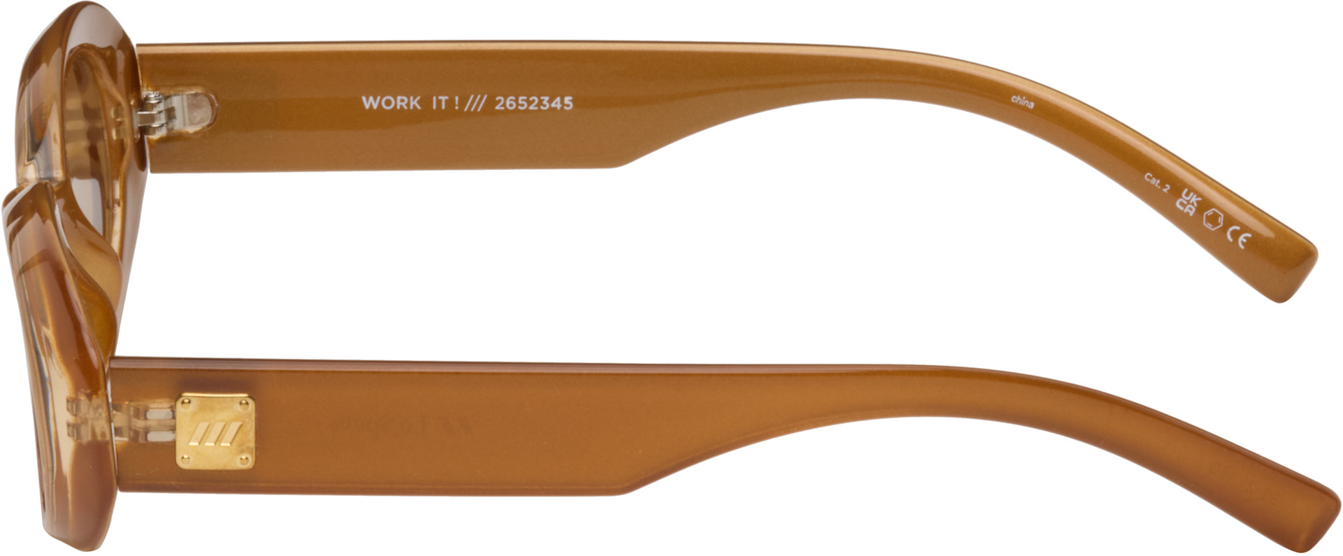 Le Specs - Brown 'Work It!' Sunglasses