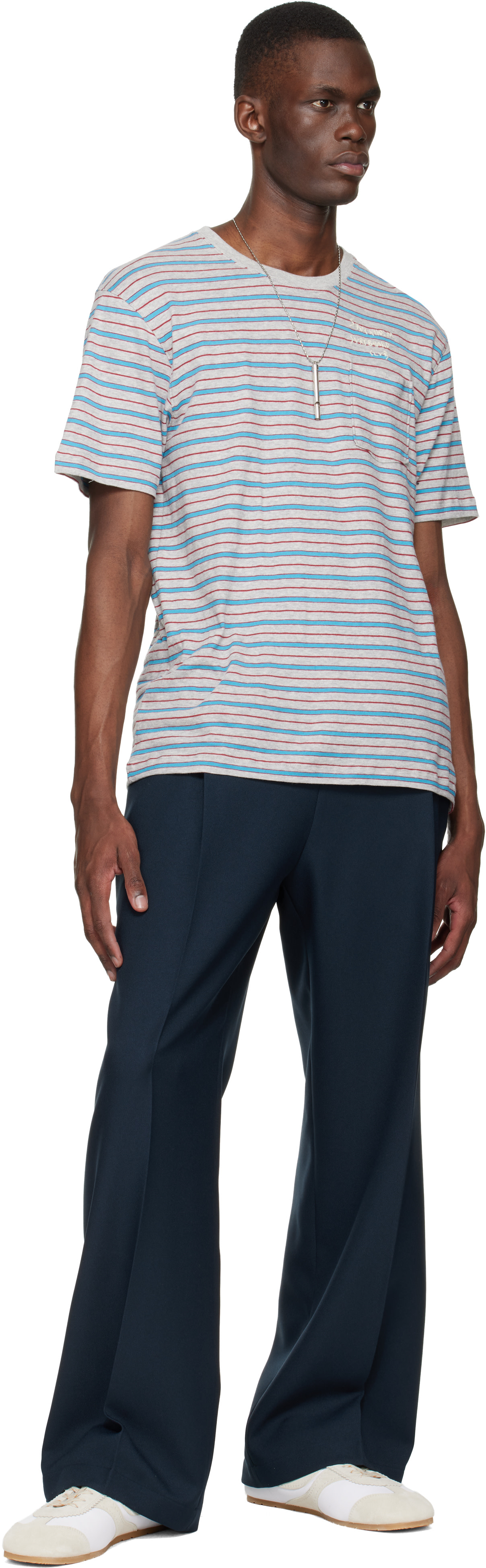 Stockholm (Surfboard) Club: Navy Relaxed Fit Trousers | SSENSE