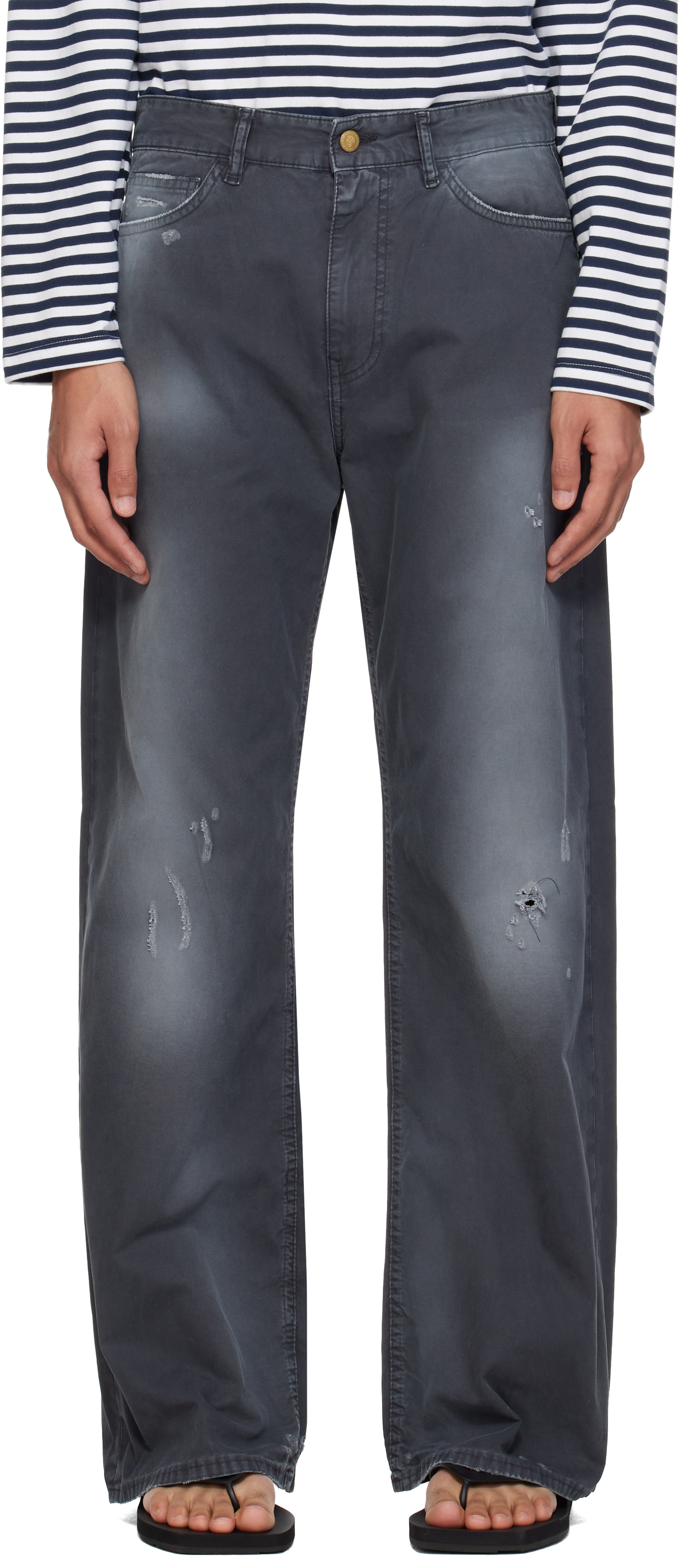 Stockholm (Surfboard) Club: Black Chino Trousers | SSENSE