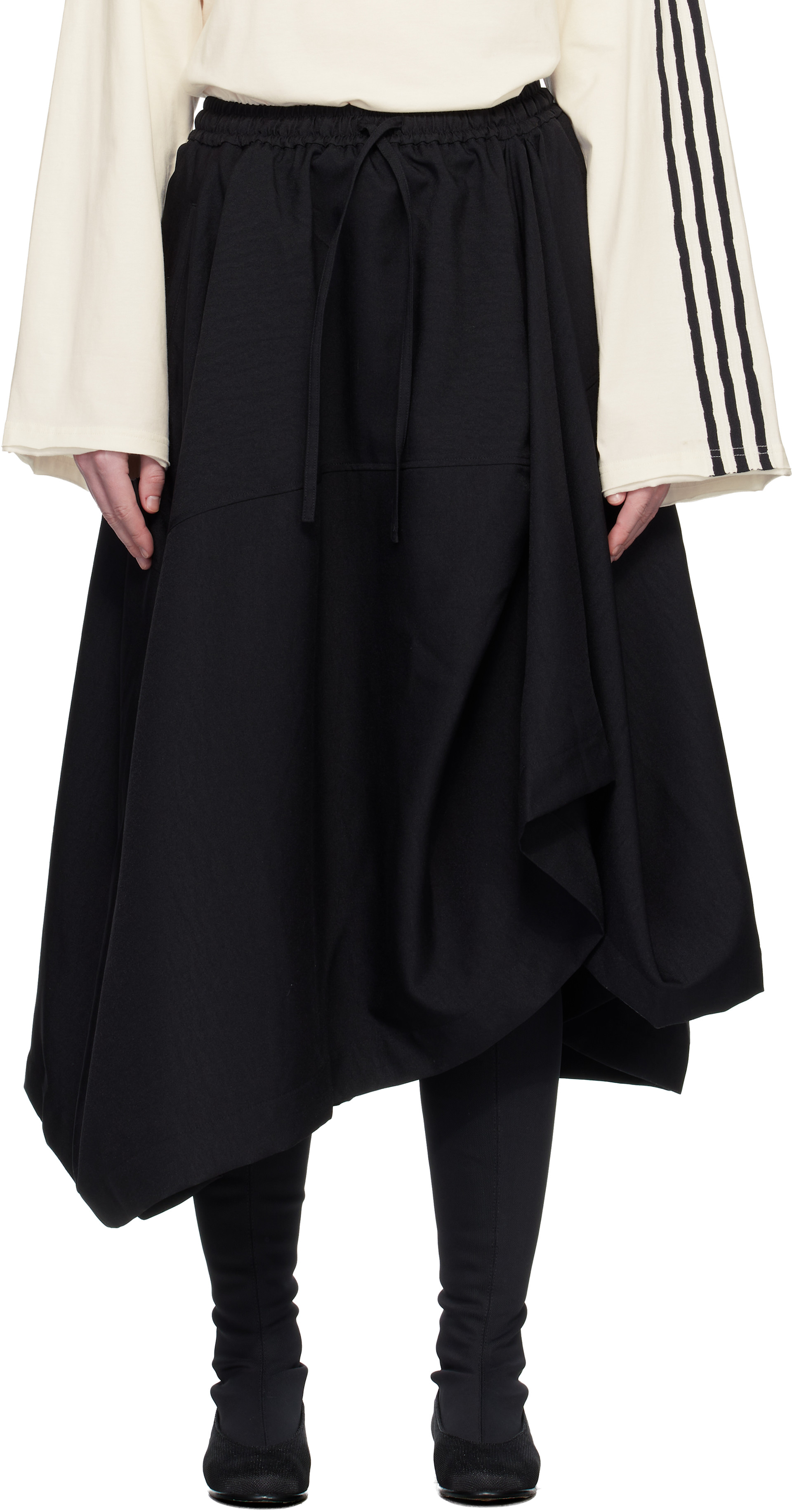 Y-3: ブラック Sport Uniform ミディアムスカート | SSENSE 日本