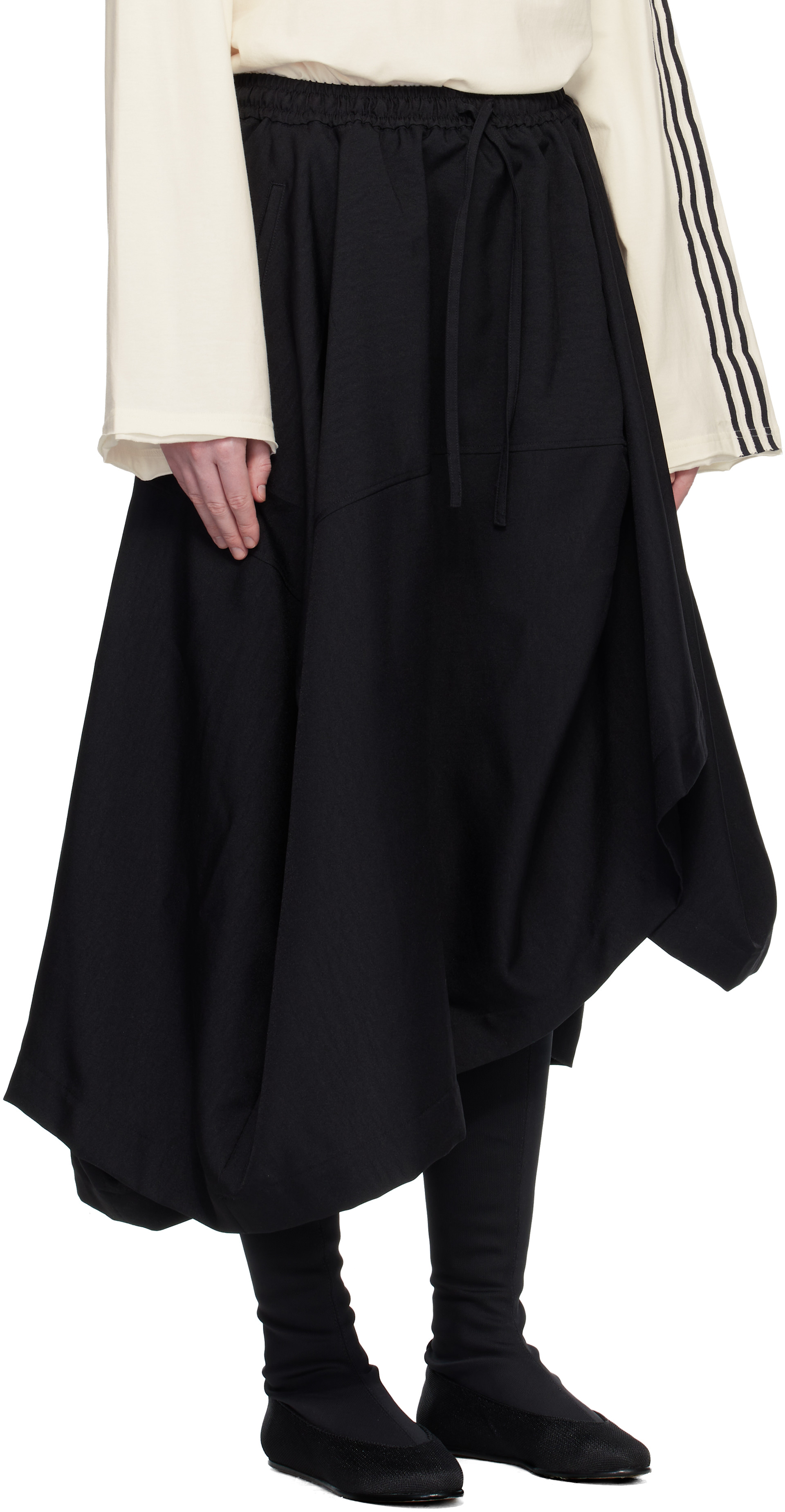Y-3: ブラック Sport Uniform ミディアムスカート | SSENSE 日本