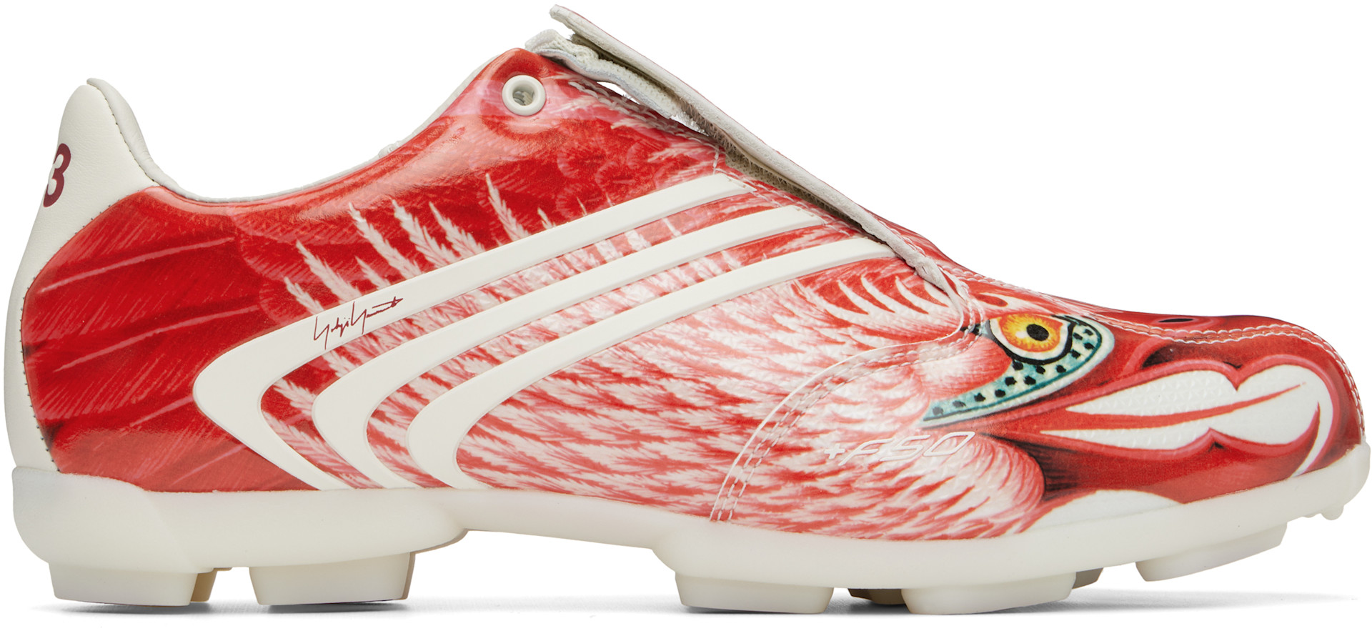 Y-3 - Baskets F50 Beast rouges