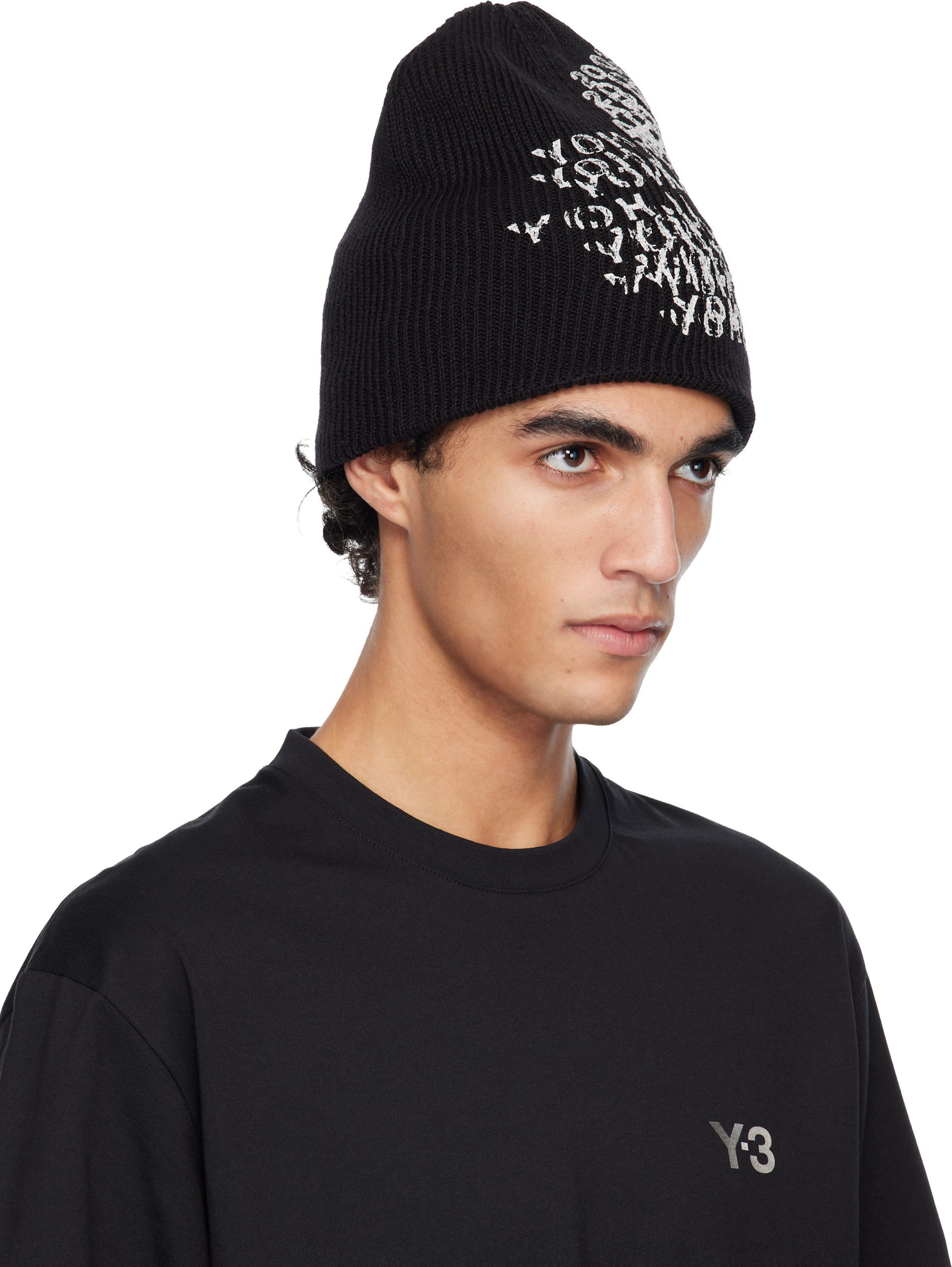Y-3: ブラック Merch ビーニー | SSENSE 日本
