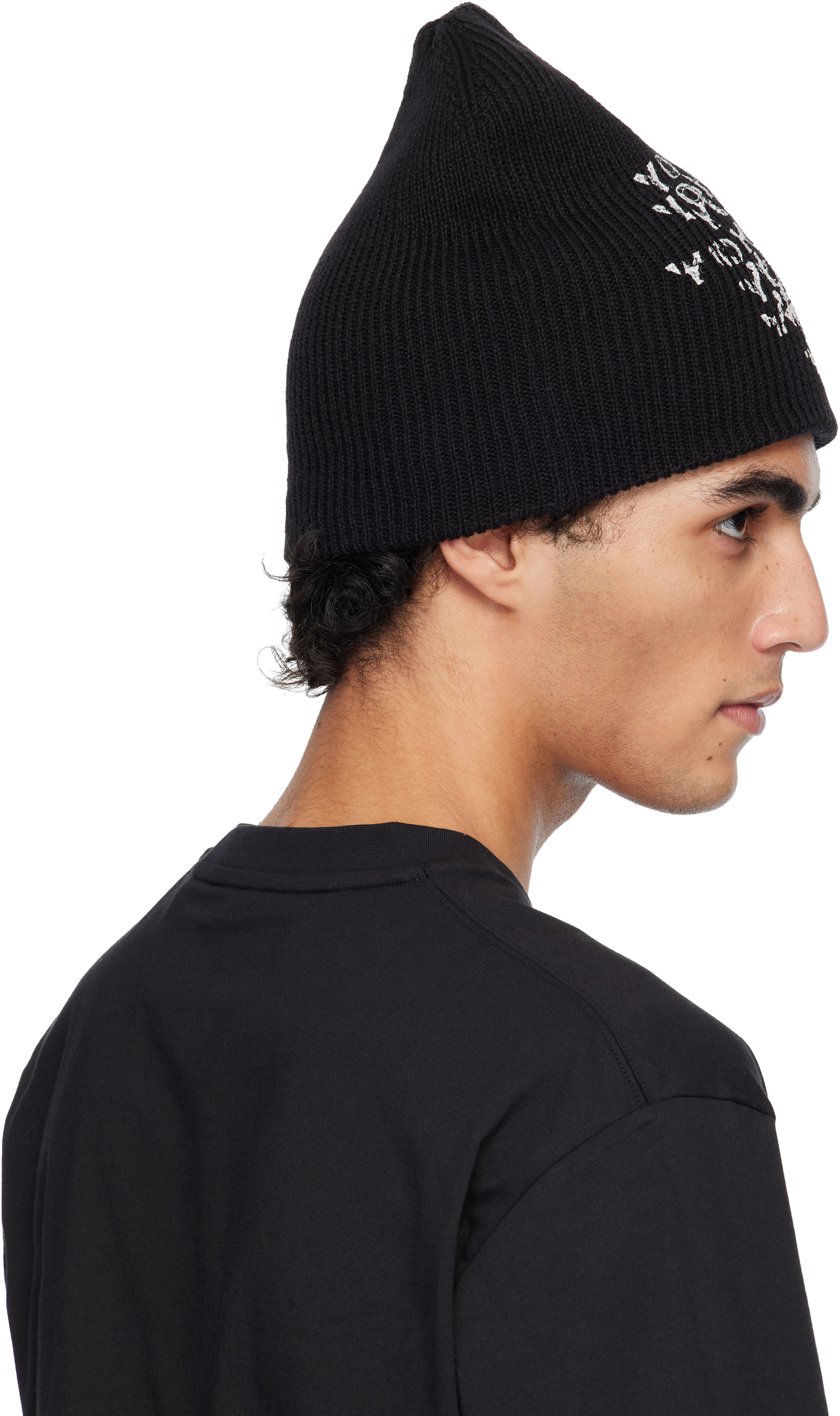 Y-3: ブラック Merch ビーニー | SSENSE 日本