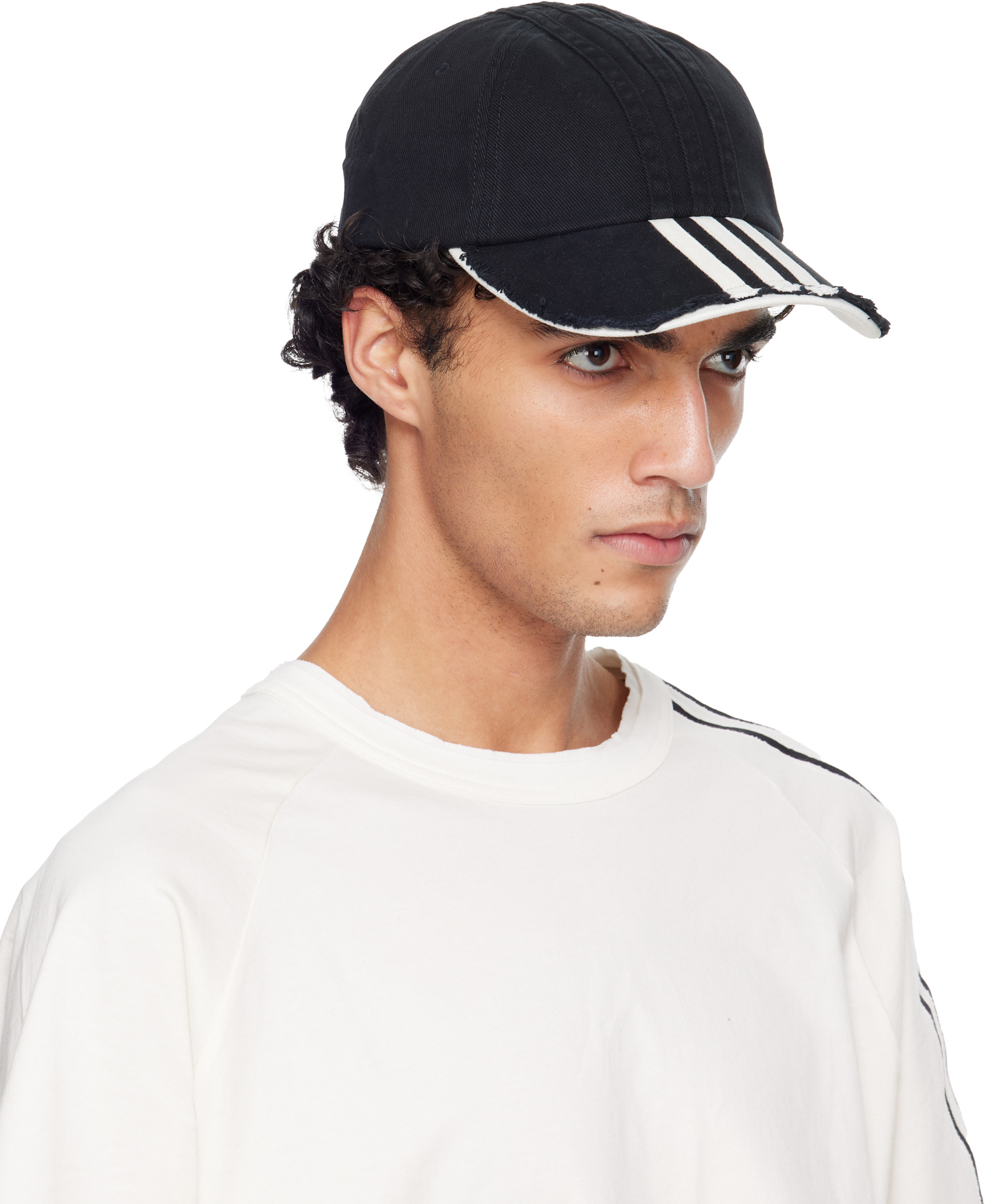 Y-3 - ブラック ストライプ キャップ