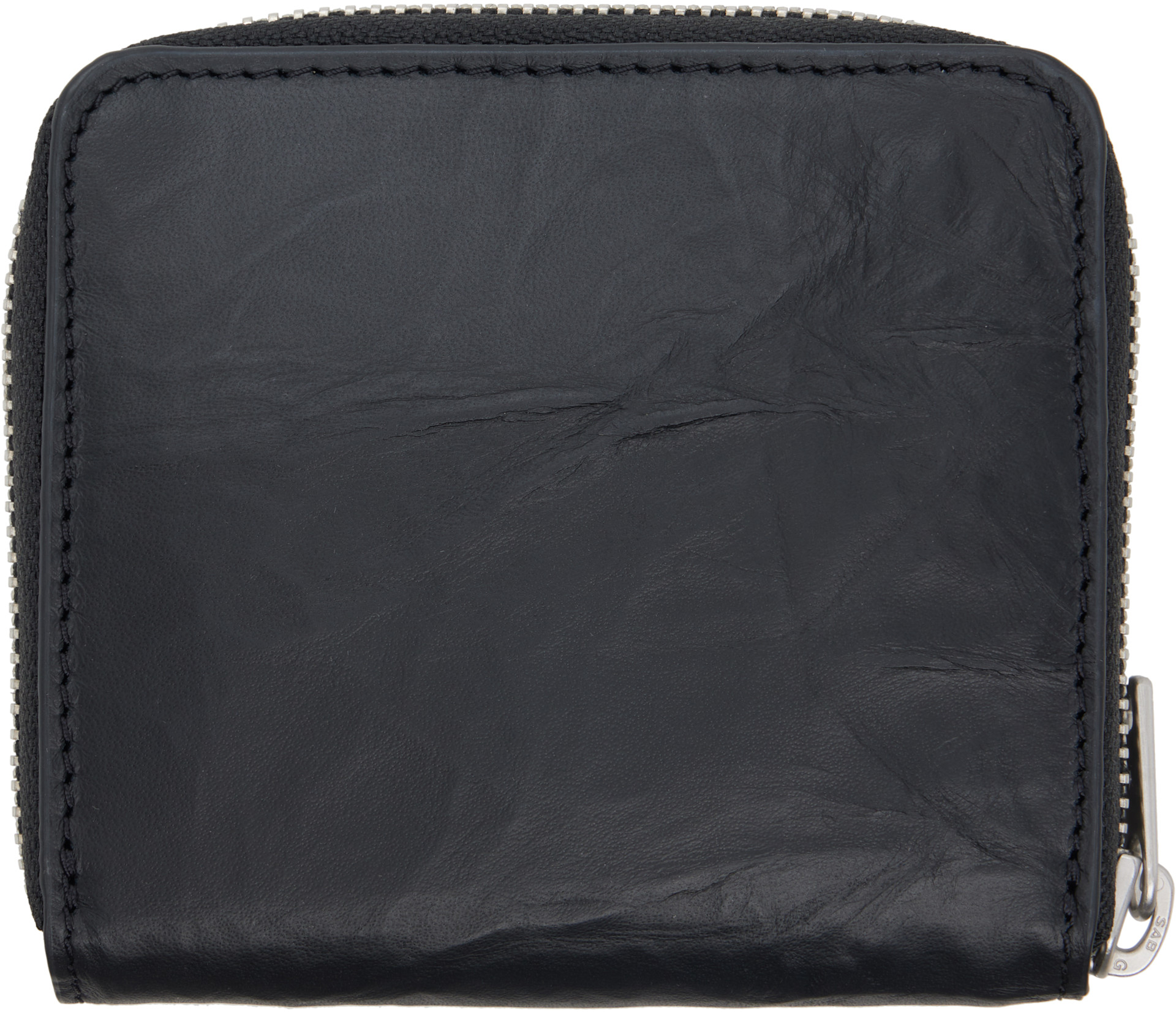 Y-3 - ブラック Crinkle Leather 財布