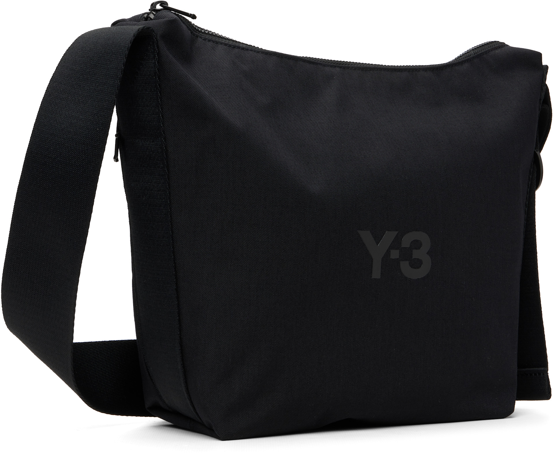 Y-3 - 블랙 스몰 X 바디 메신저백