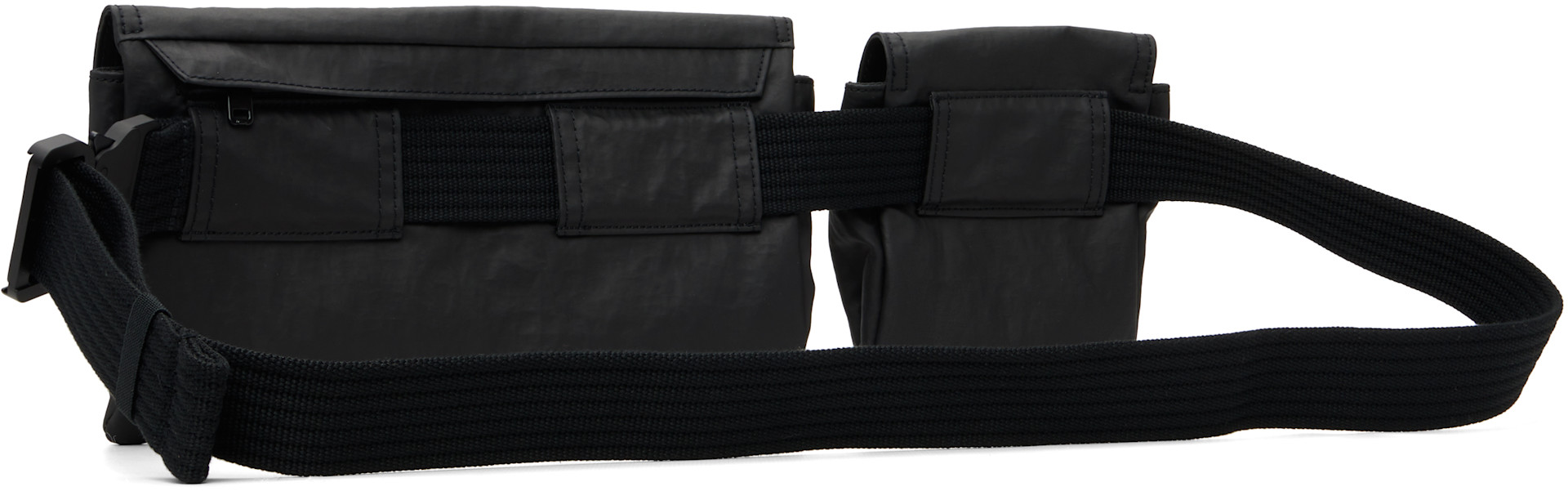 Y-3: Black Multi Pocket Sling Pouch | SSENSE Hong Kong SAR China