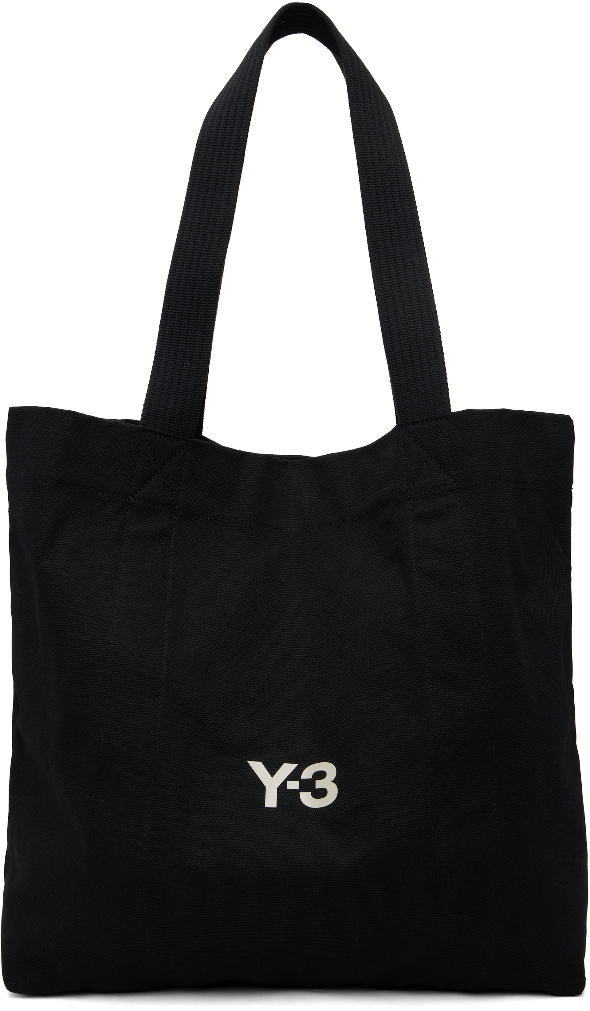 Y-3 - Cabas noir en canevas