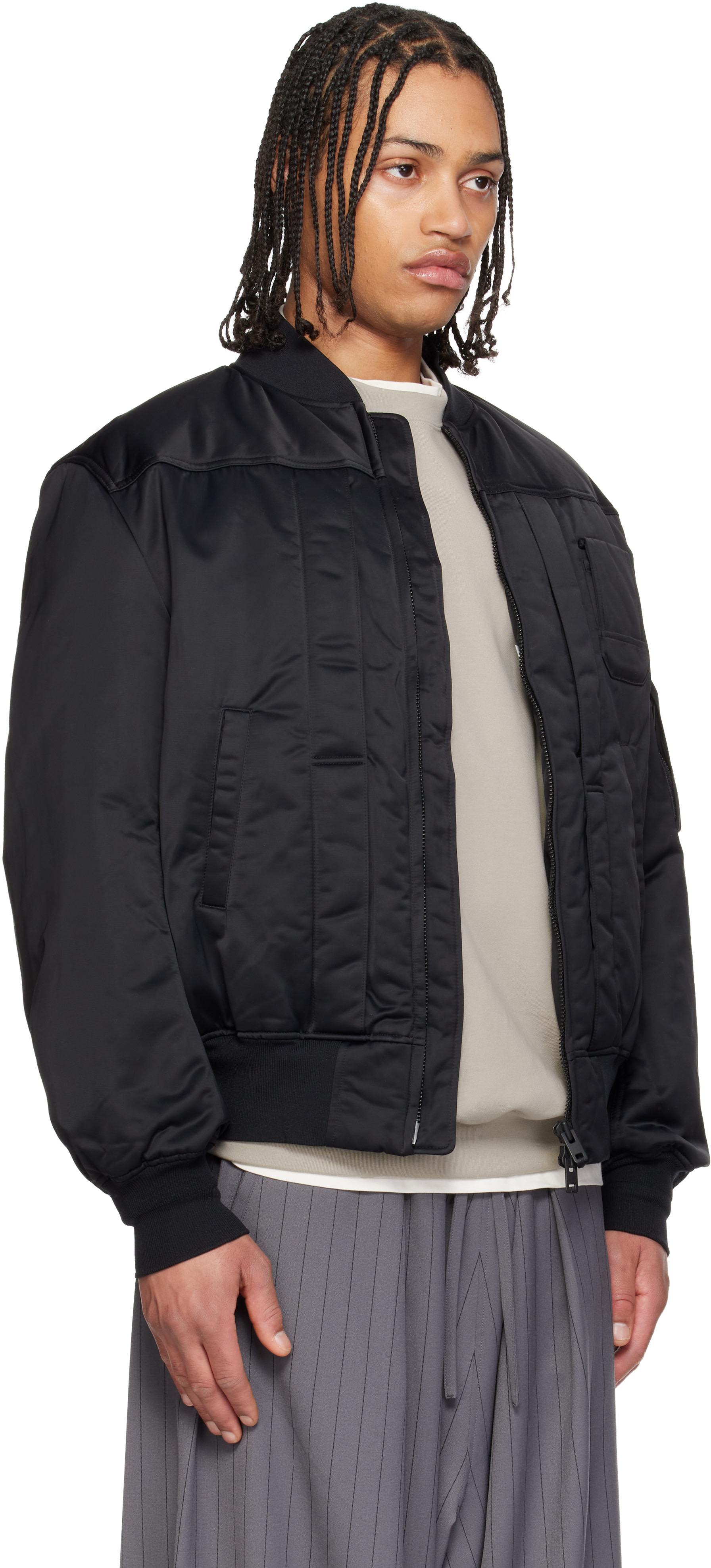 MENS】BOMBER Sサイズ ブラック ボンバージャケット   JACKET +phenix / 透湿 撥水 / ボンバージャケット ジャケット・アウター