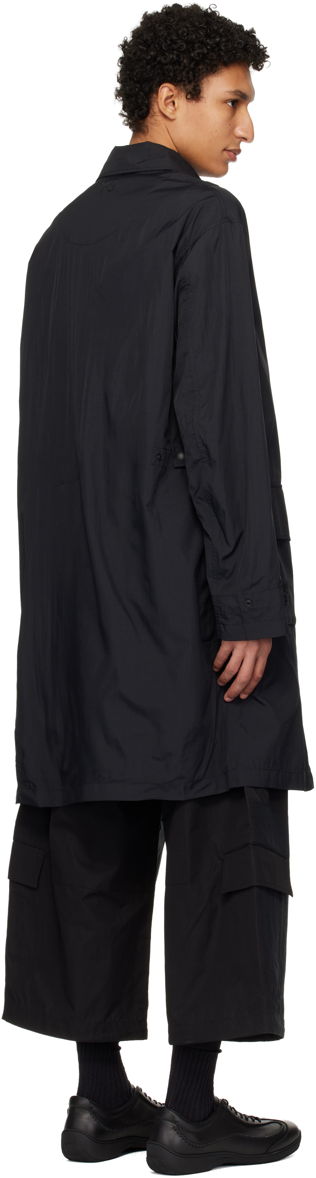 Y-3 - Parka noir en nylon