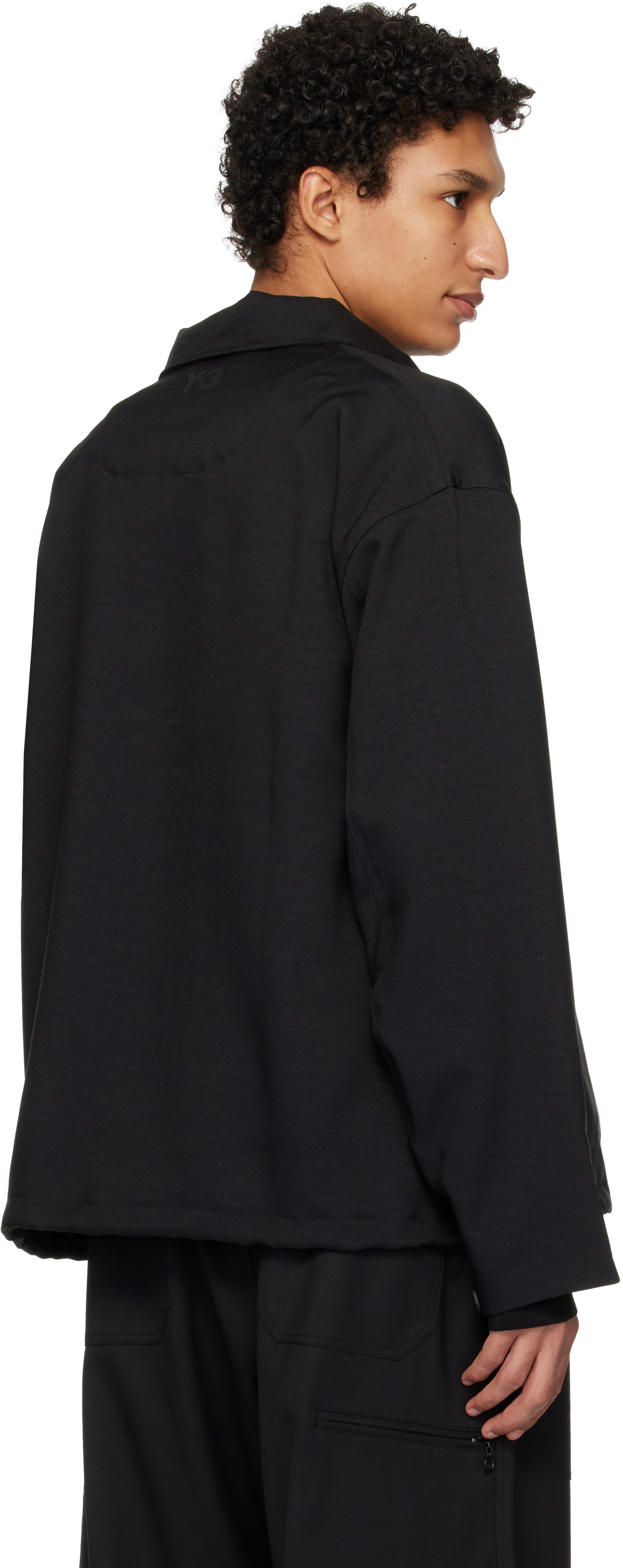 Y-3: Black Utility Blouson Jacket | SSENSE