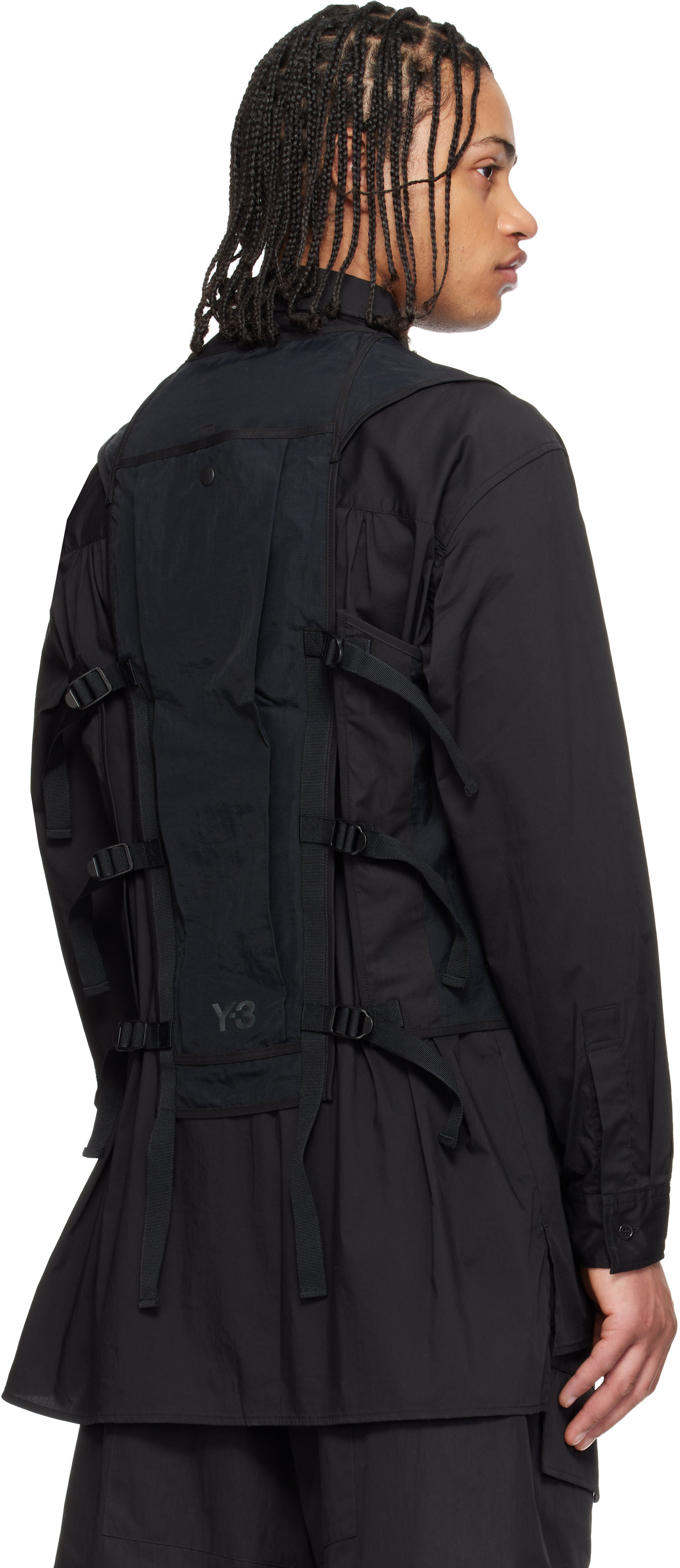 Y-3 - Veste technique utilitaire noire