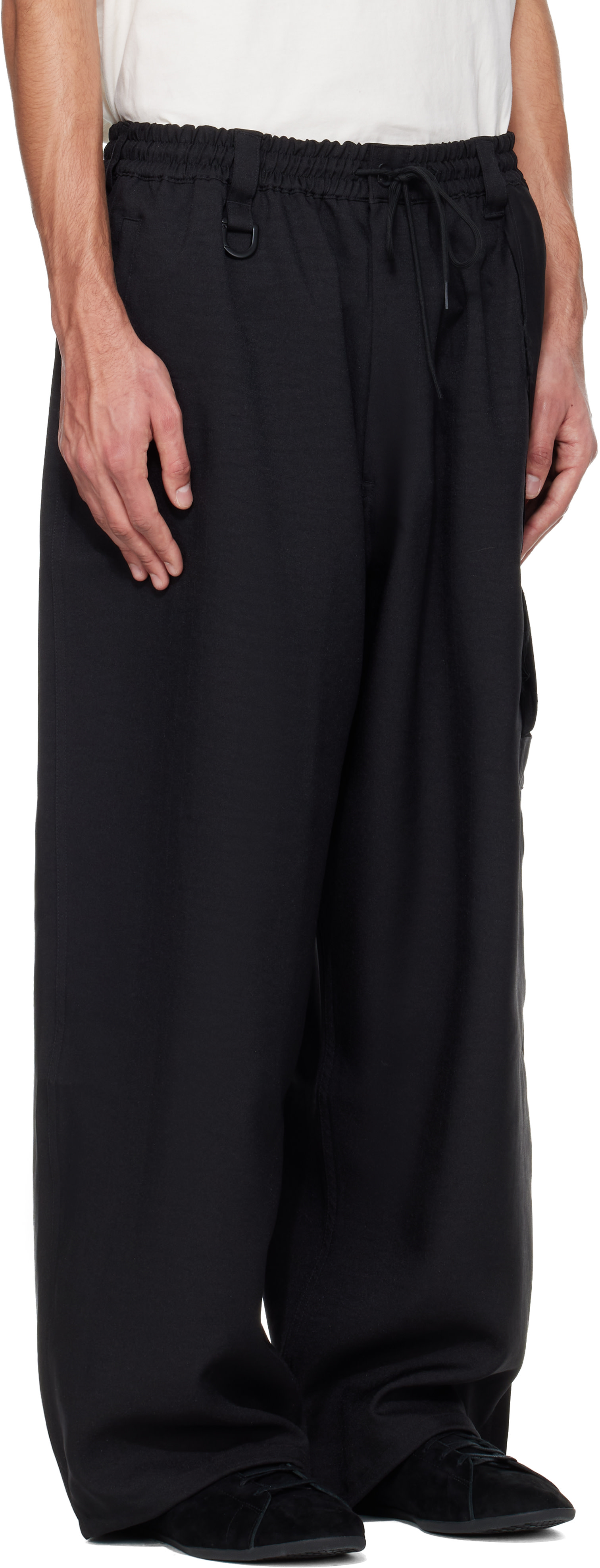 Y-3 - Black Sport Uniform Straight Cargo Pants