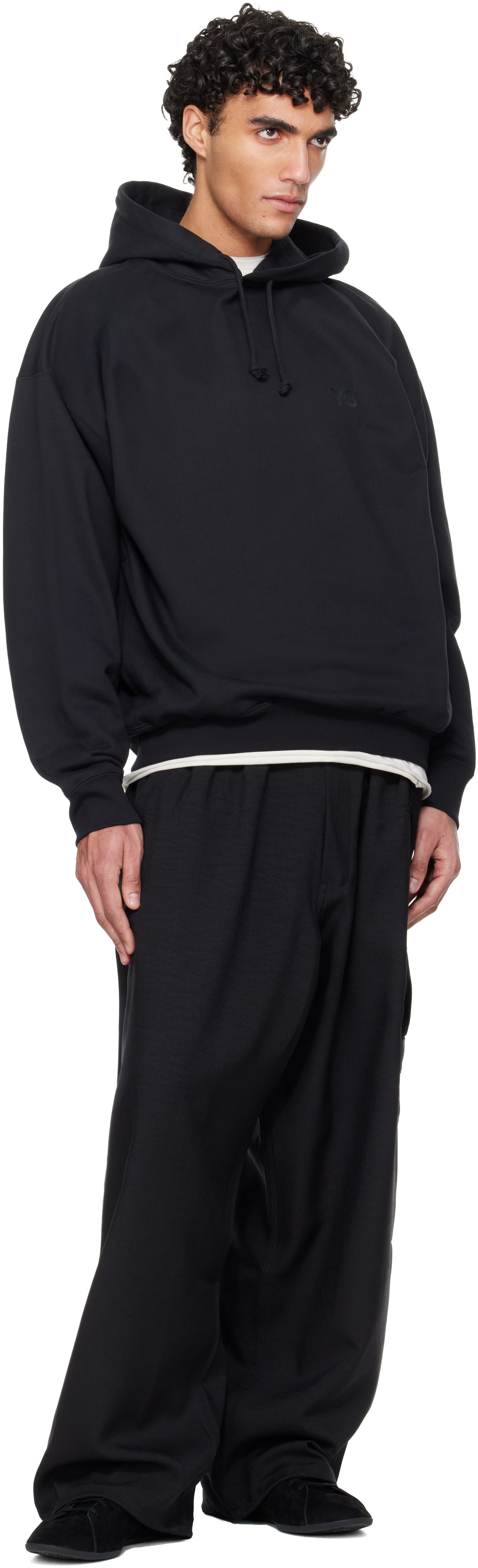 新品Y-3 SPORT UNIFORM CARGO PANTS定価¥72,600 Y-3 Black Sport Uniform Straight Leg Cargo Pants Y-3