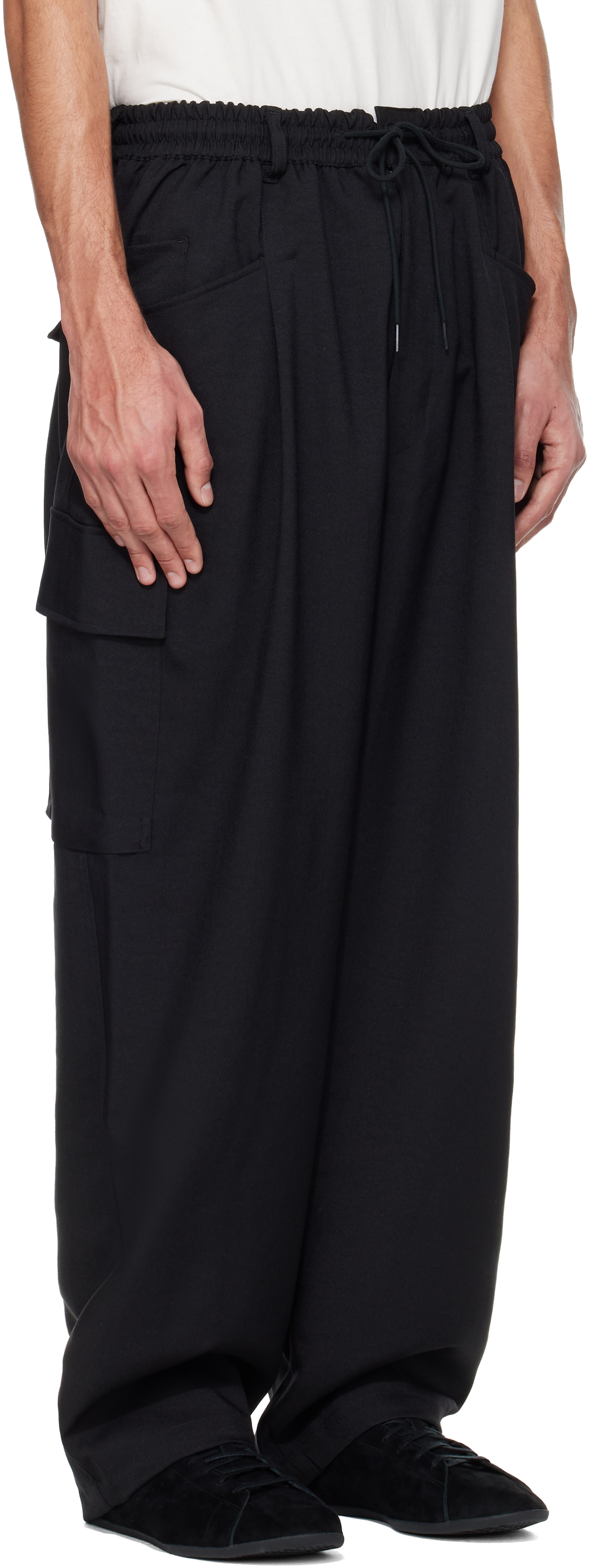 Y-3 - Black Sport Uniform UT Straight Leg Cargo Pants