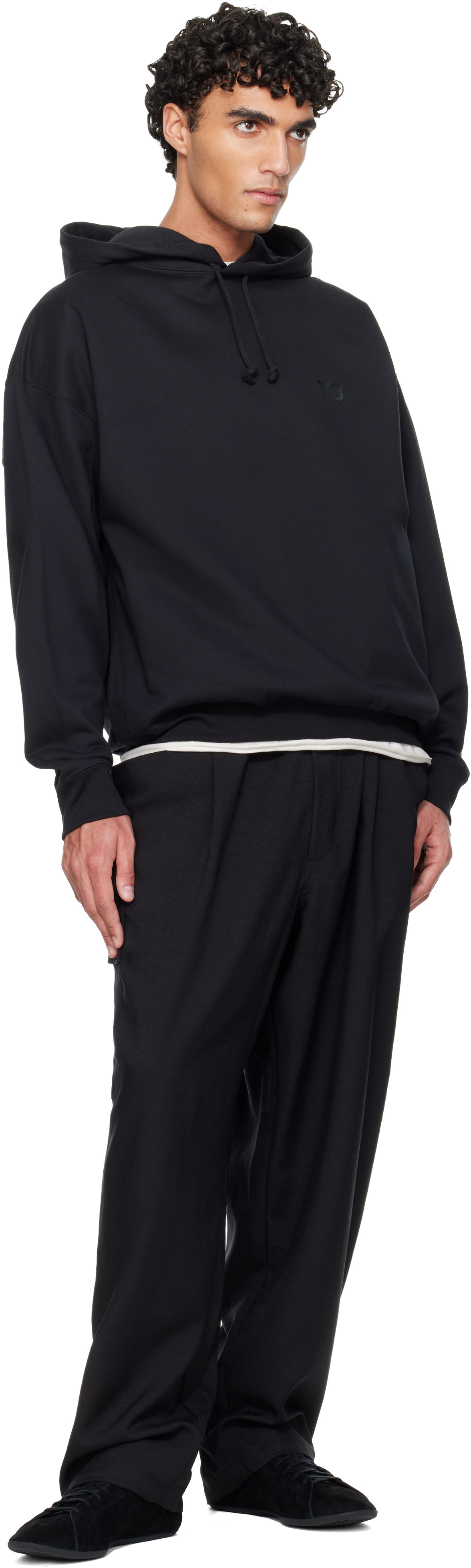Y-3: ブラック Sport Uniform UT ストレートレッグ カーゴパンツ