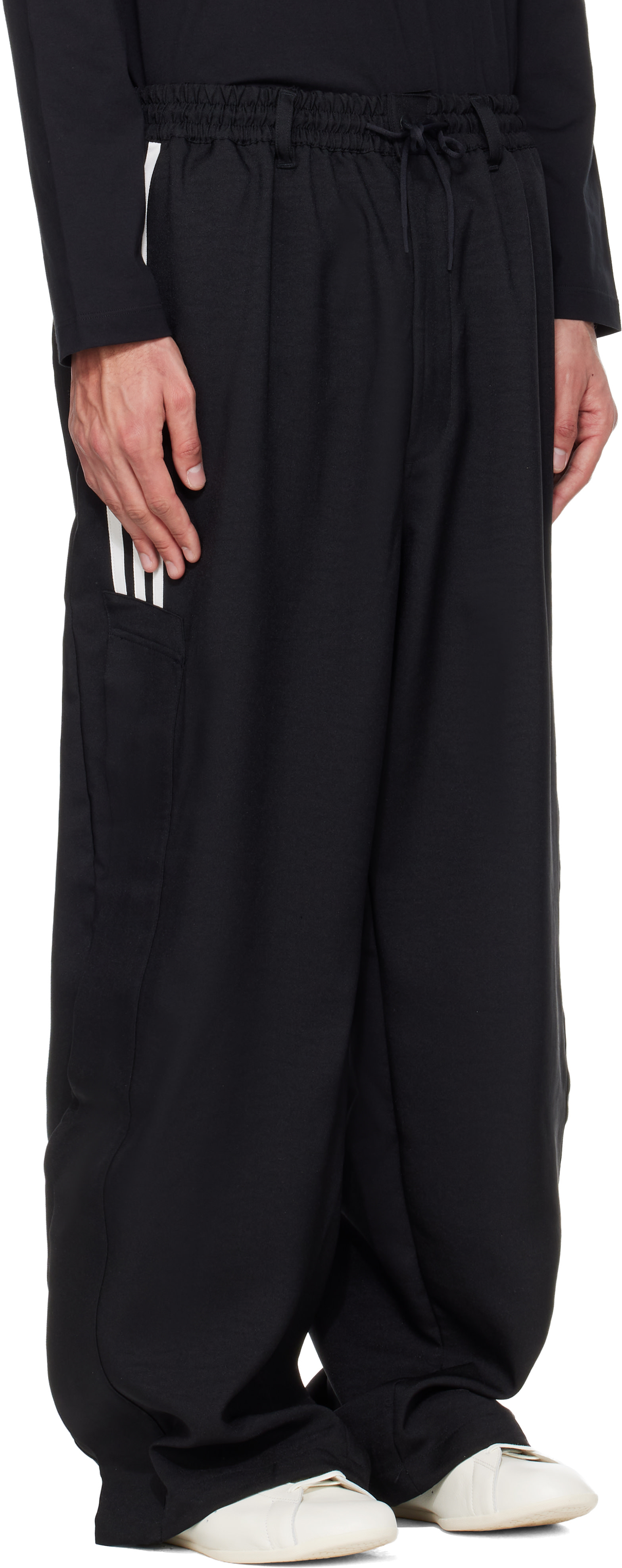 Y-3: Black Sport Uniform Basketball Track Pants | SSENSE