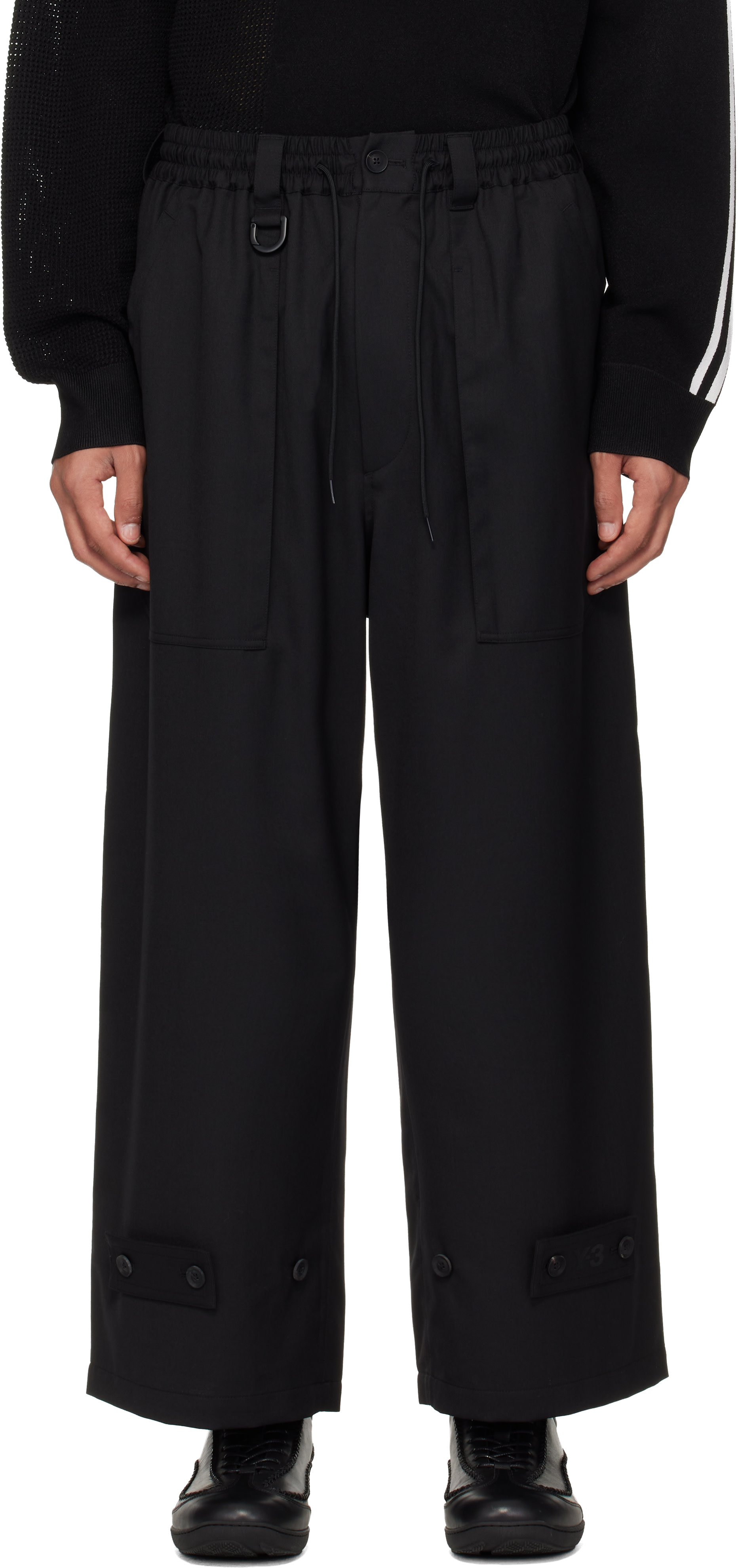 Y-3 - Pantalon ample noir - Sport Uniform