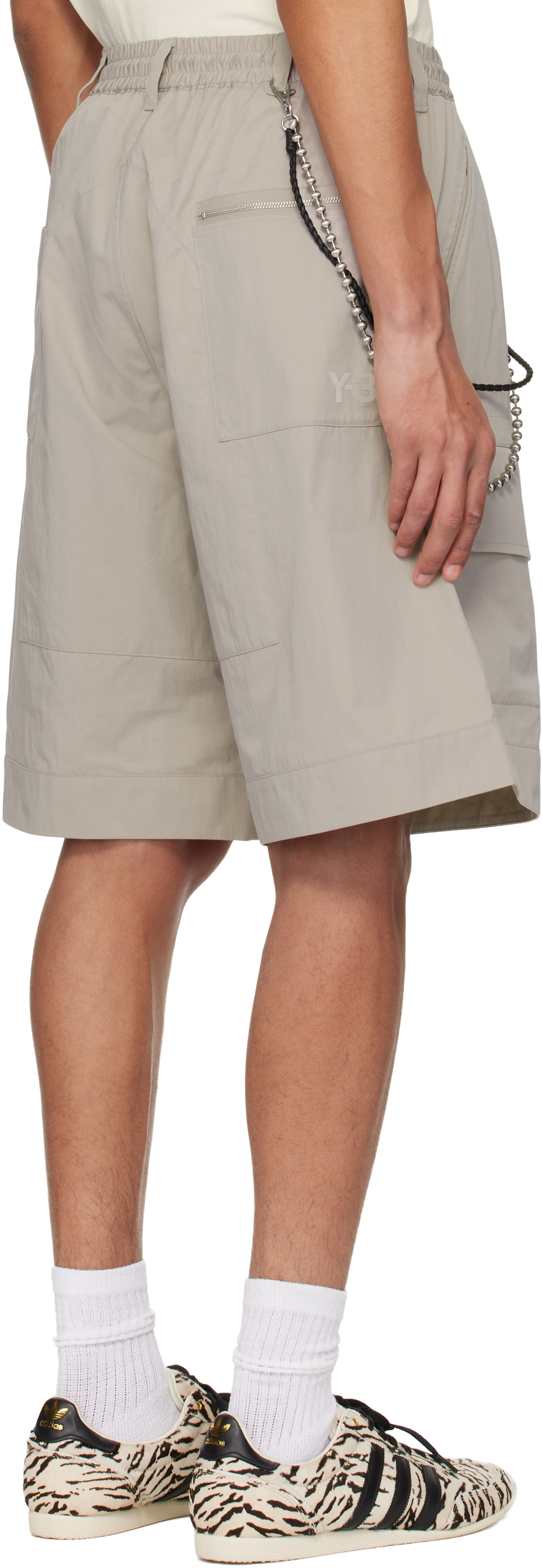 Y-3 - Short cargo ample beige