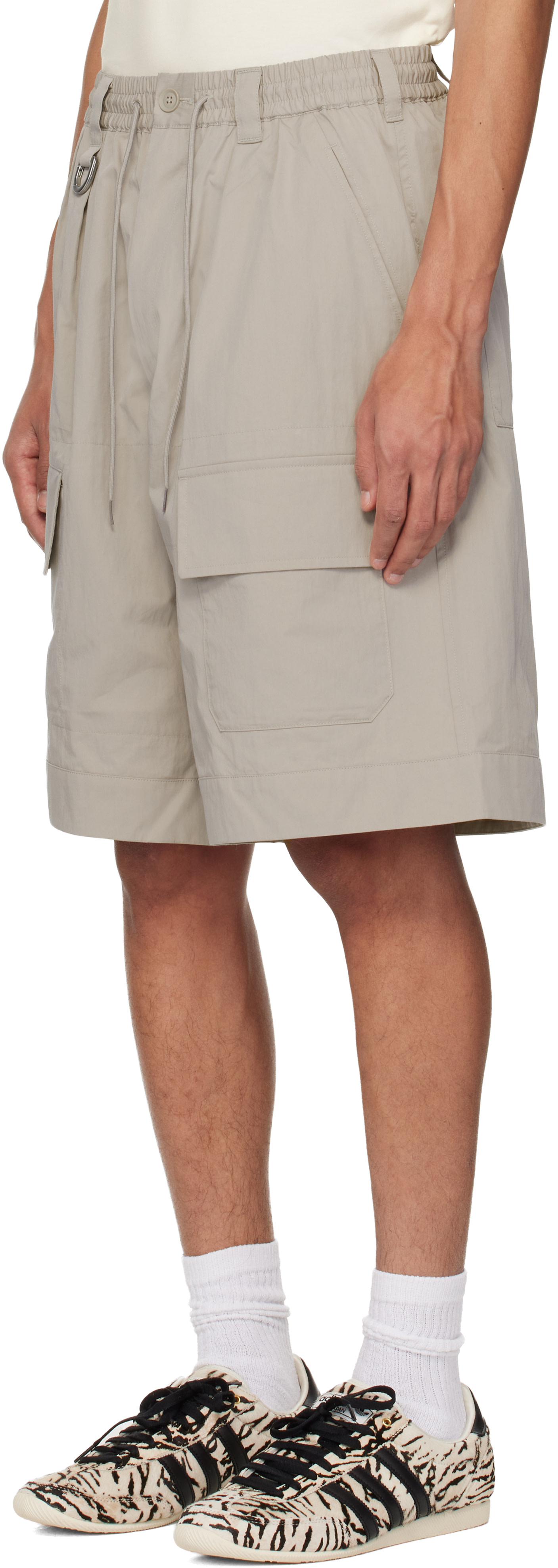 Y-3 - Short cargo ample beige