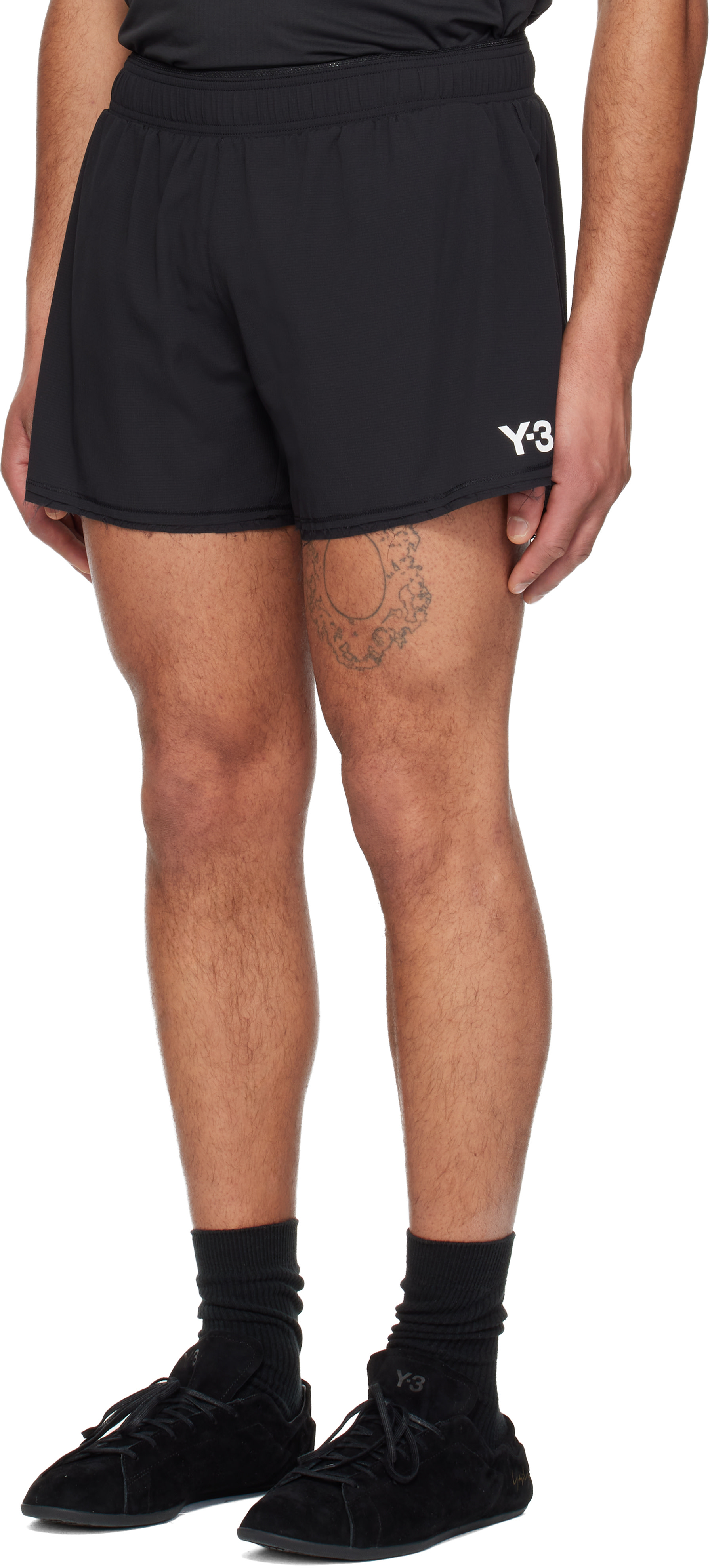 Y-3 - Short de course noir