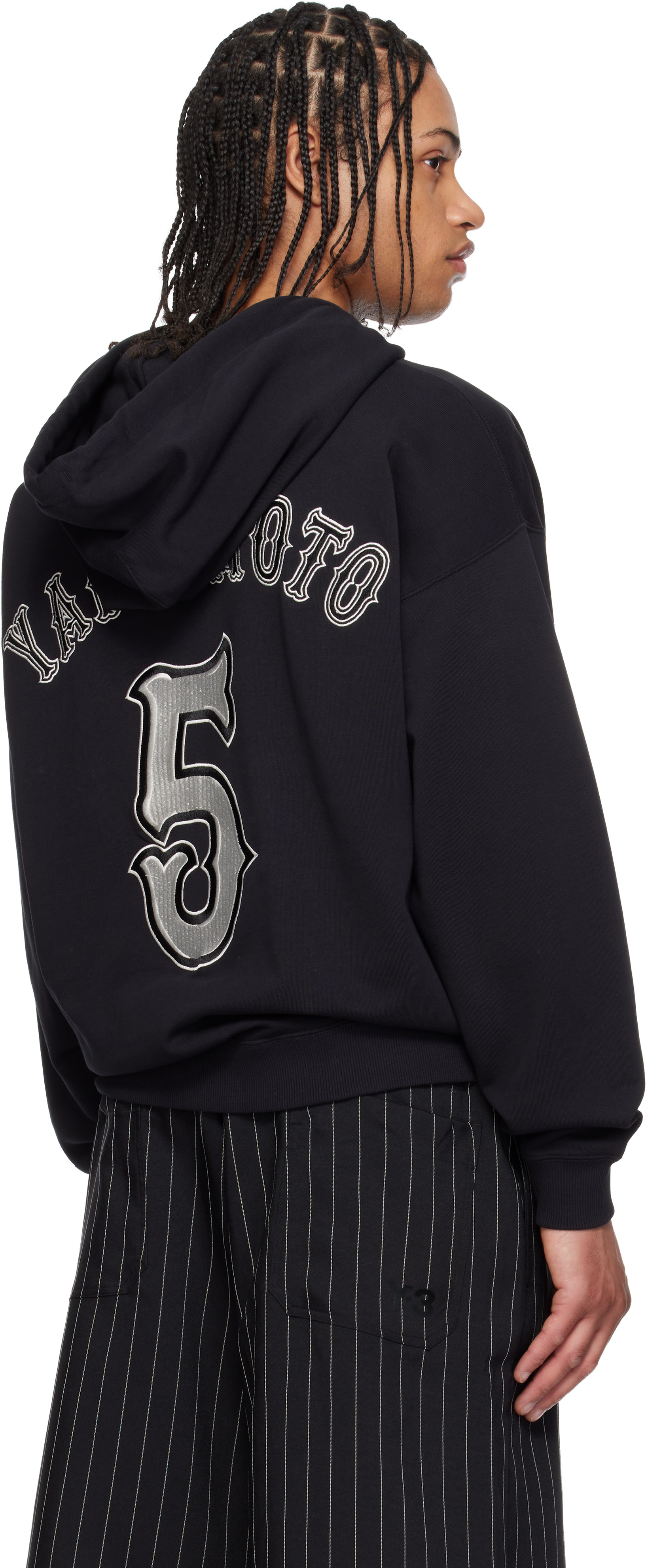 Y-3 - Pull à capuche Elite 5 GFX noir