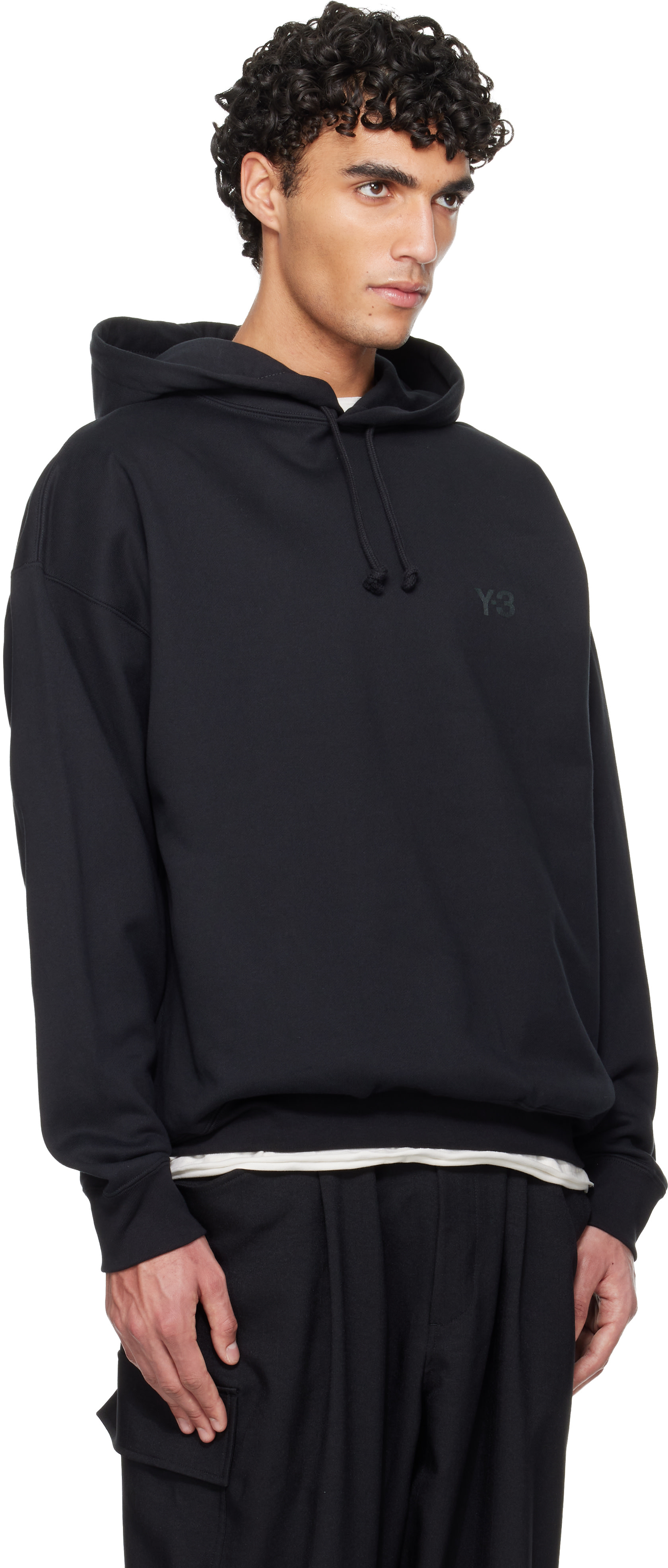 Y-3 - Pull à capuche FT noir