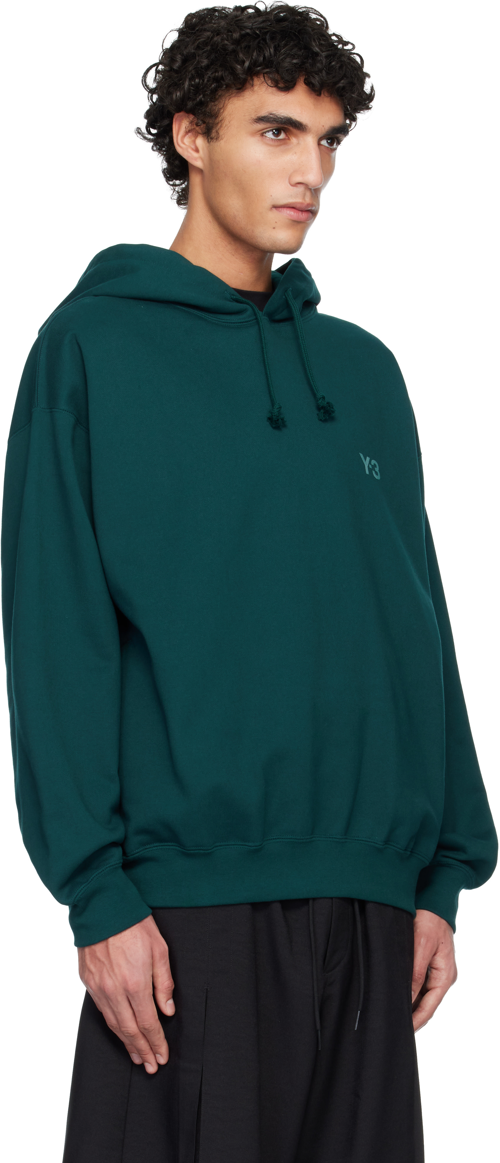 Y-3 - Pull à capuche FT vert