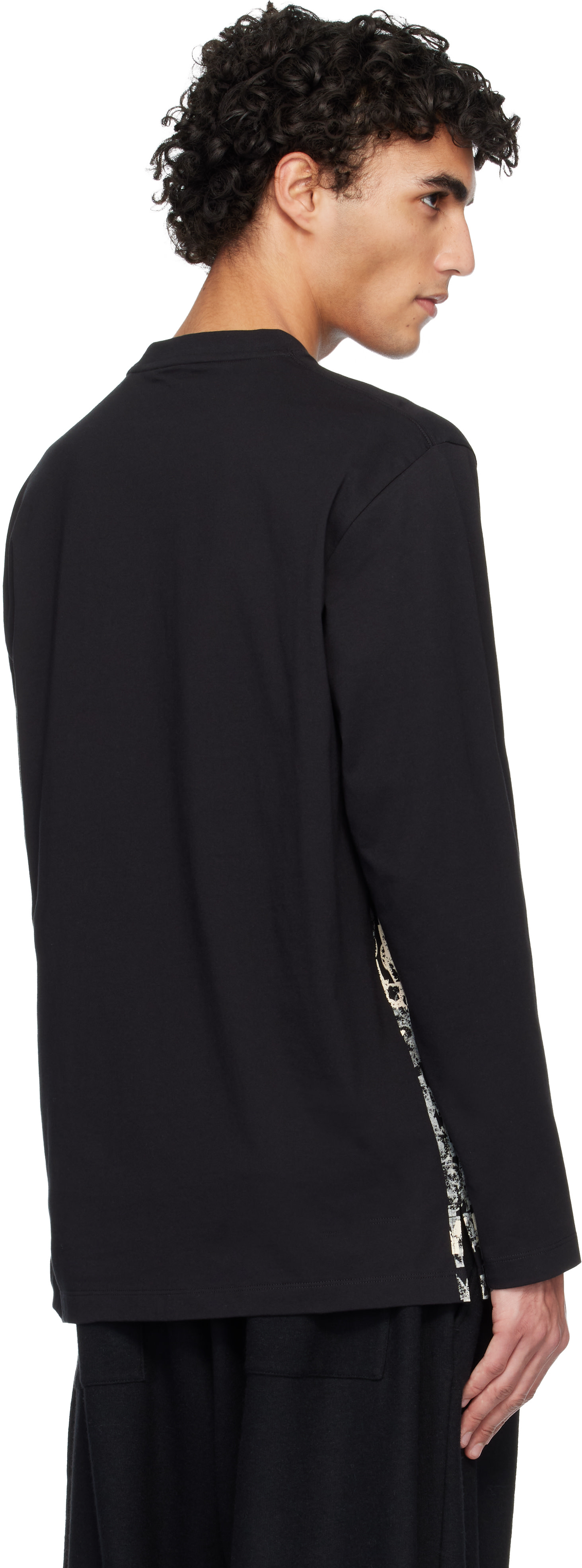 Y-3 - Black GFX Long Sleeve T-shirt