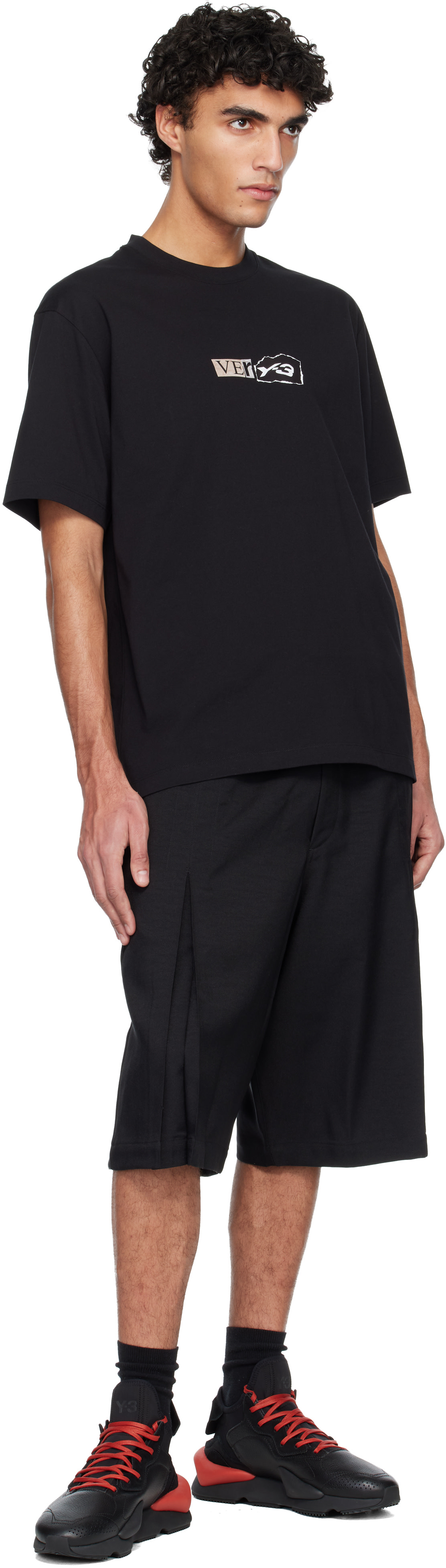 Y-3 - Black GFX Short Sleeve T-shirt