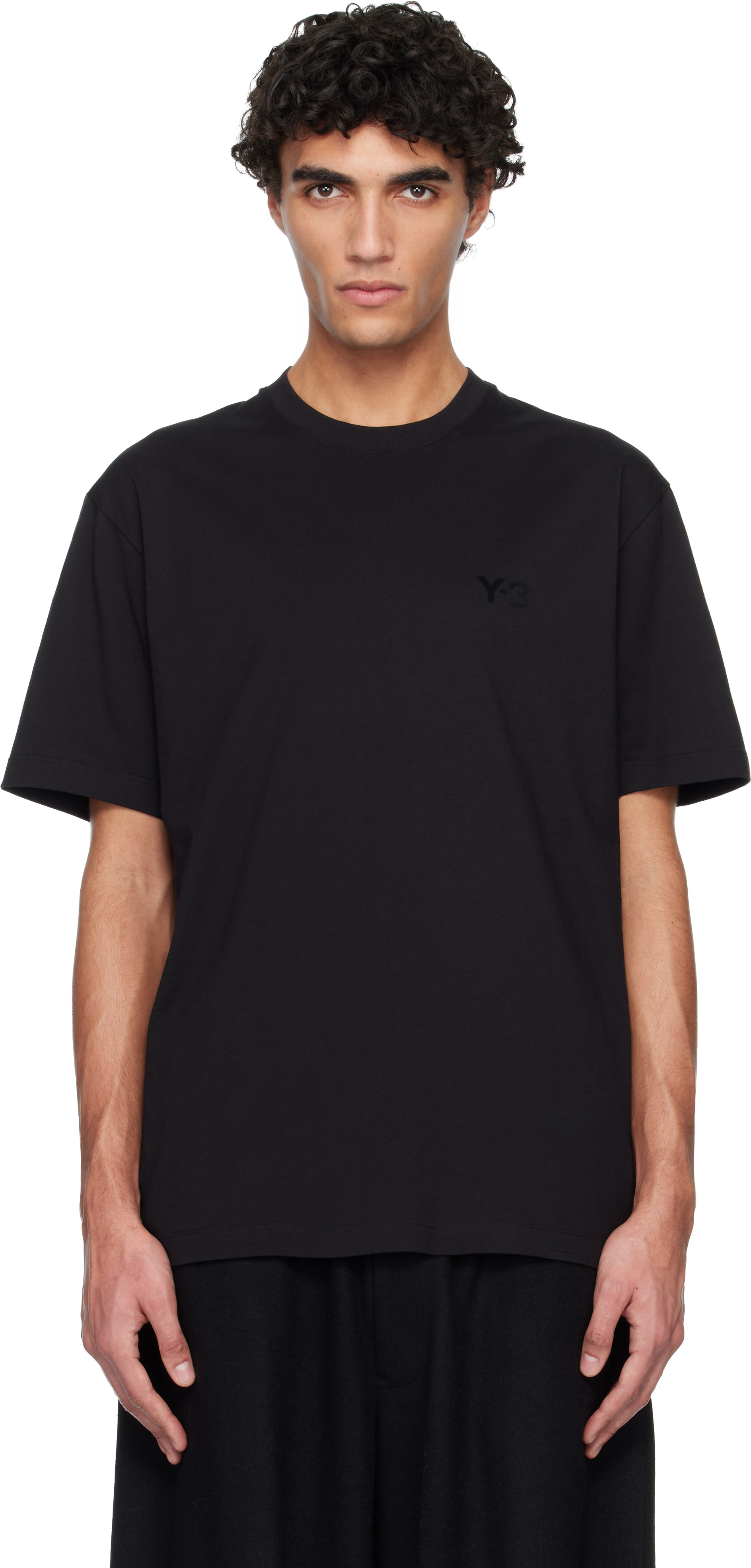 Y-3 - Black Regular Short Sleeve T-shirt