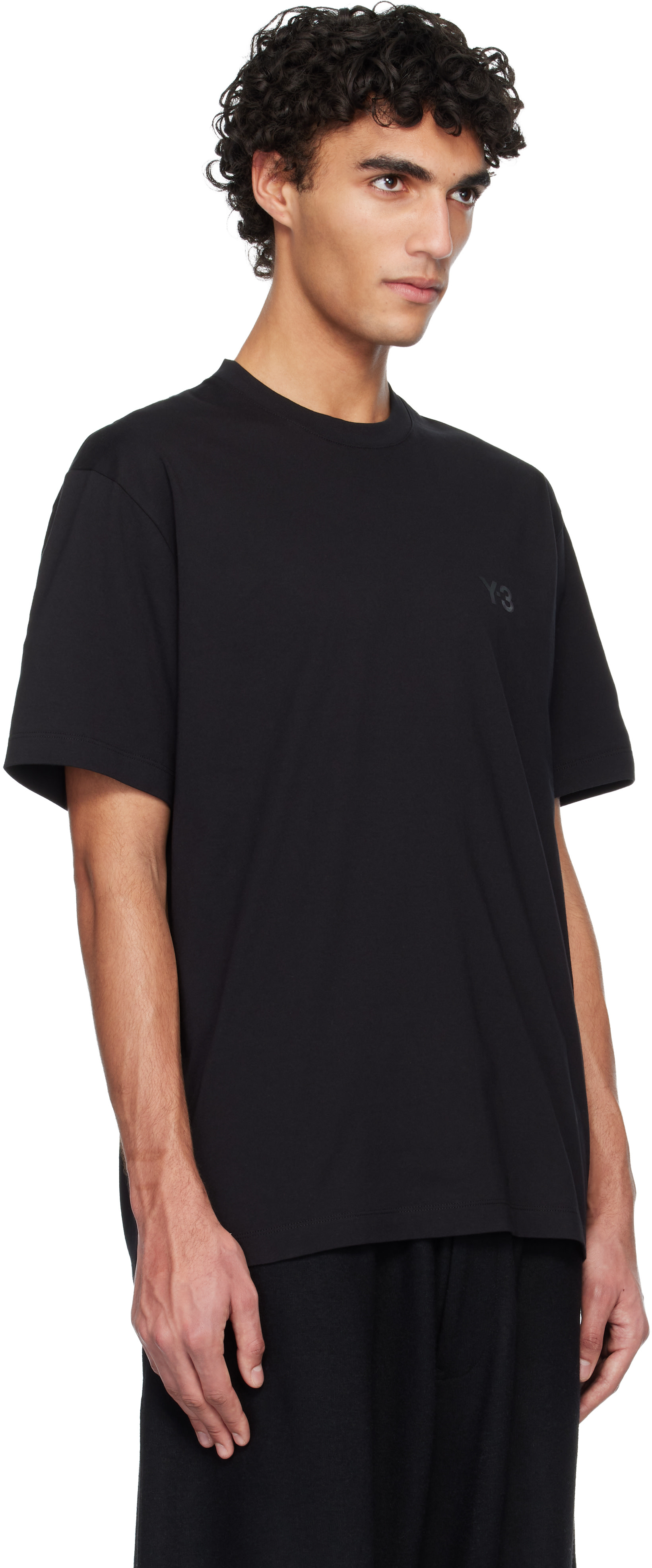 Y-3 - Black Regular Short Sleeve T-shirt