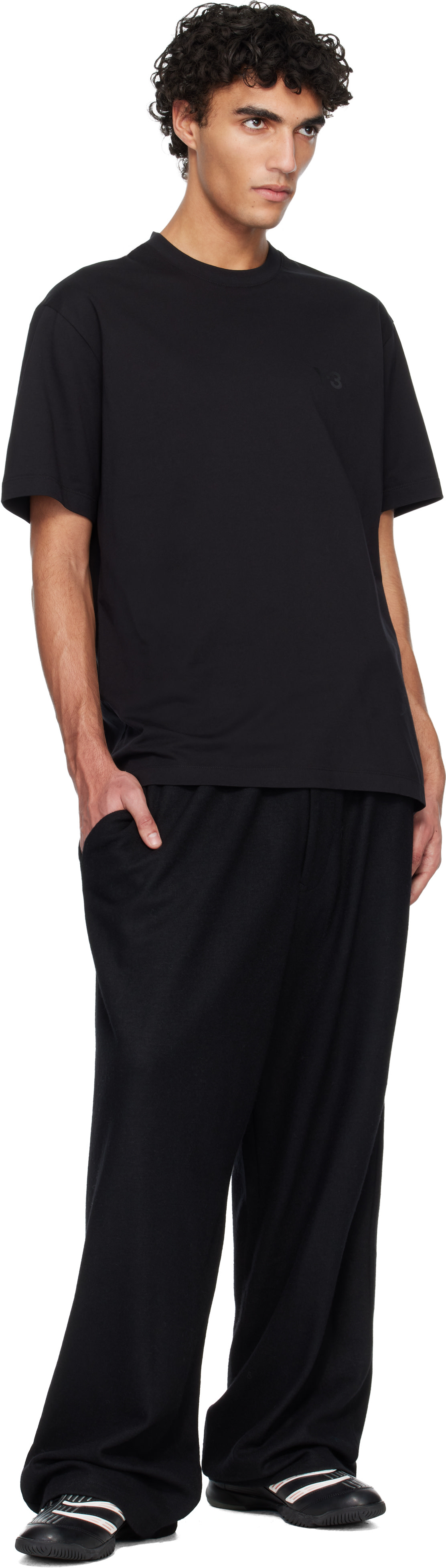 Y-3 - Black Regular Short Sleeve T-shirt