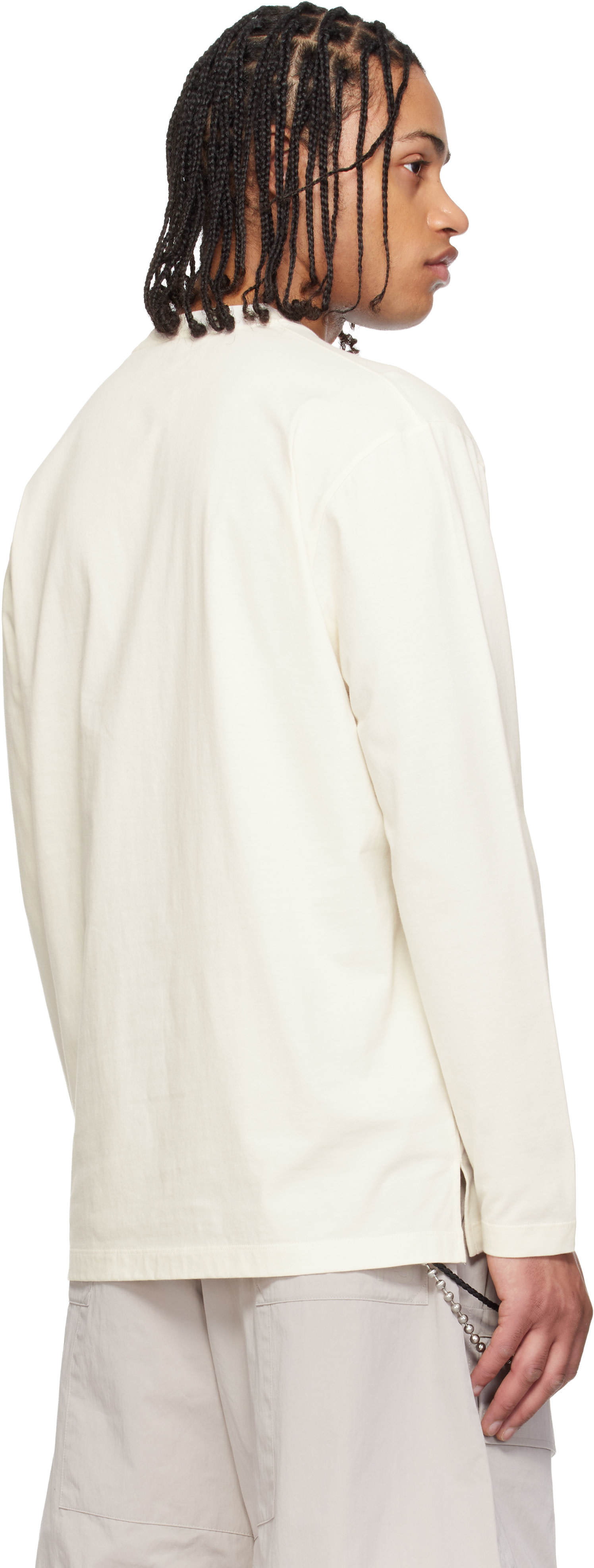 Y-3 - Off-White Logo Long Sleeve T-shirt